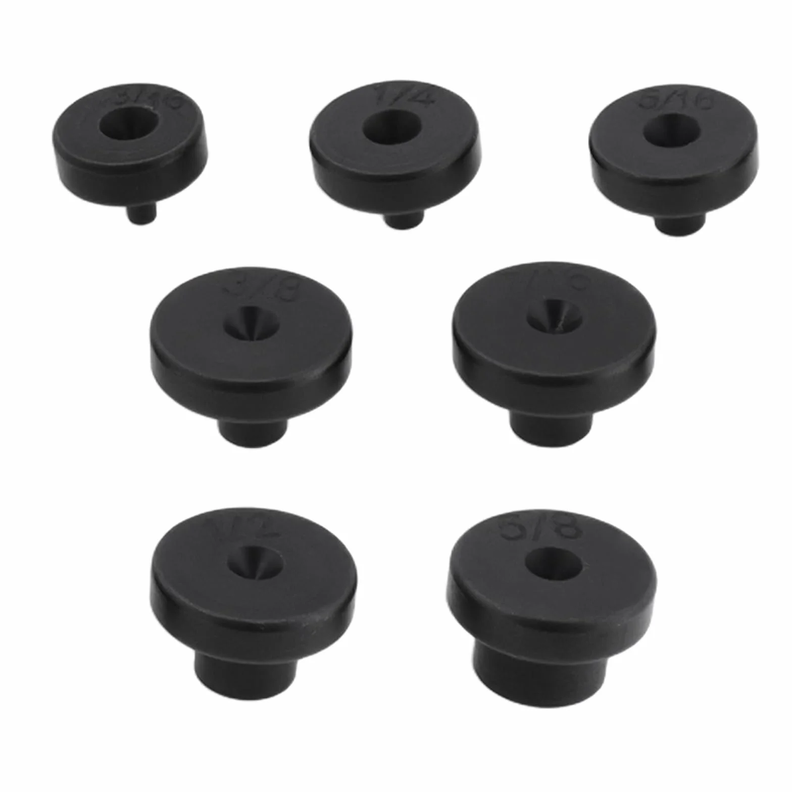 SG Store Kit de 7 Adaptadores de Doble Abocardado para Tubos Y Abocardadores de 3/16" 1/4" 5/16" 3/8" 7/16" 1/2" Y 5/8"