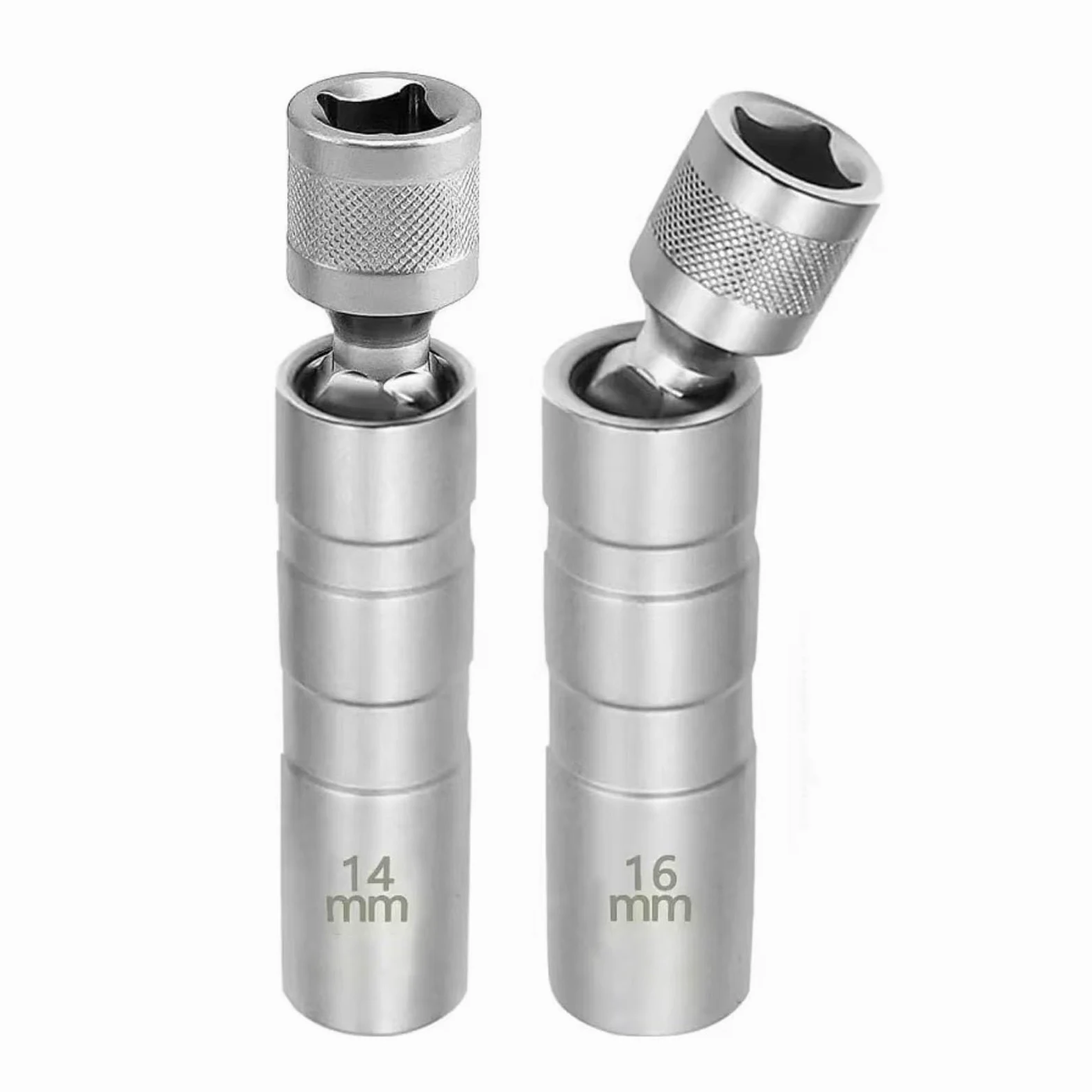 Llave para Bujías 2 Uds Enchufe De Bujías Automotrices 14mm 16mm Herramienta Extracción Giratoria Herramientas Instalación De Enchufe De Bujías Magnéticas