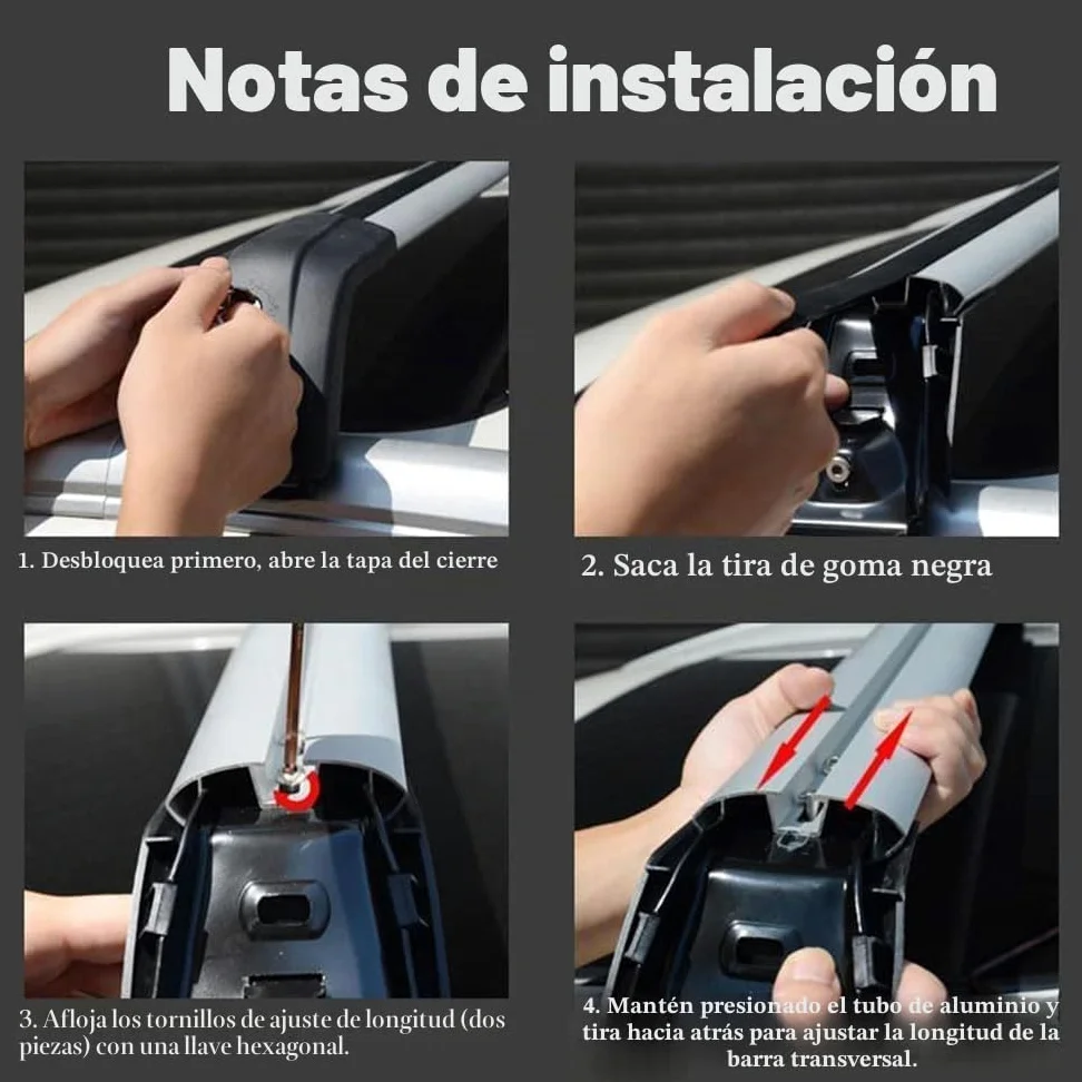 Coche Bacas Personalizadas para Volvo XC60 2008 2009 2010 2011 2012 2013 2014 2015 2016 2017-2024, Portaequipajes para Bicicletas Barras De Techo para Coches Accesorios Viaje,A/Silver