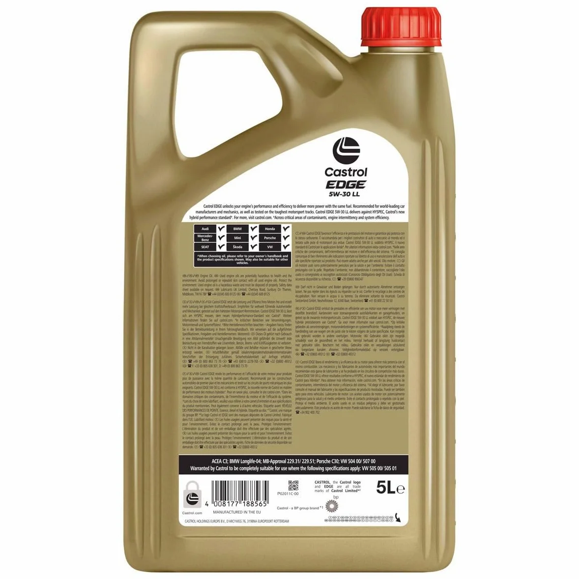 Castrol 1845033 Aceite para Motor Fst 5W-30 Ll, 5L, Marrón