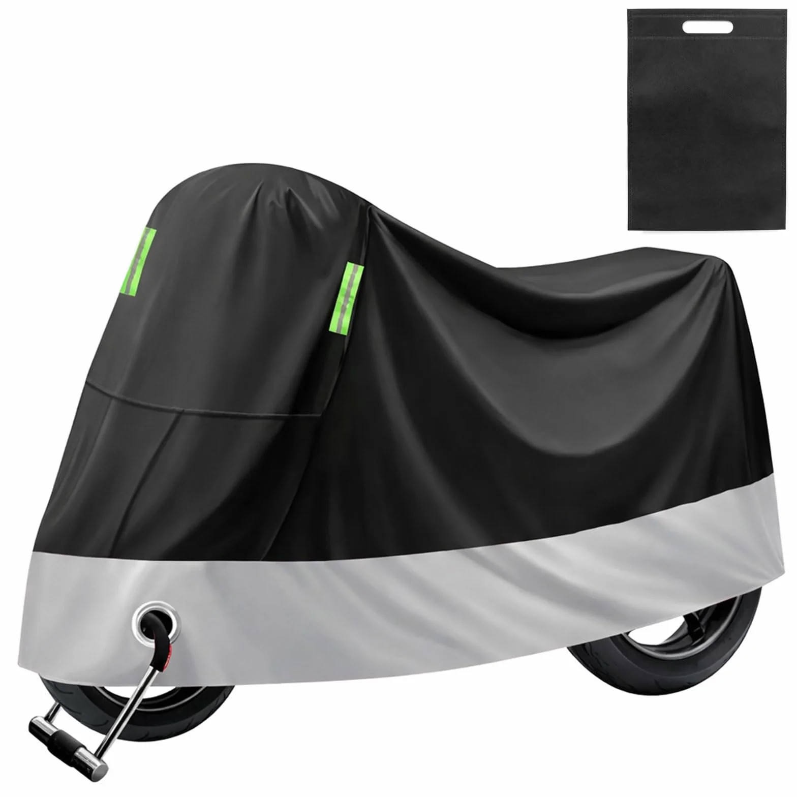 Funda Moto Impermeable,Funda para Moto Exterior,Cubierta de la Motocicleta para Cubre Scooter Motocicleta Calle Scambler Enduro(245x105x125cm)