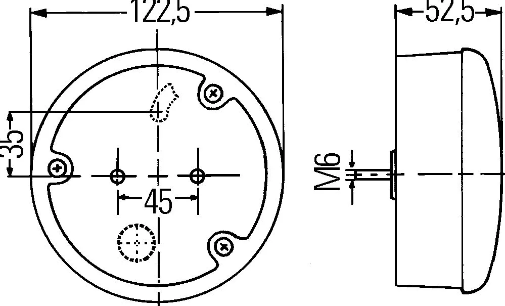 HELLA 2NE 964 169-341 Piloto antiniebla posterior - LED - 24V - montaje exterior - Color de tulipa: rojo - Cable: 500mm - Conector: extremos de cable abiertos - derecha/izquierda
