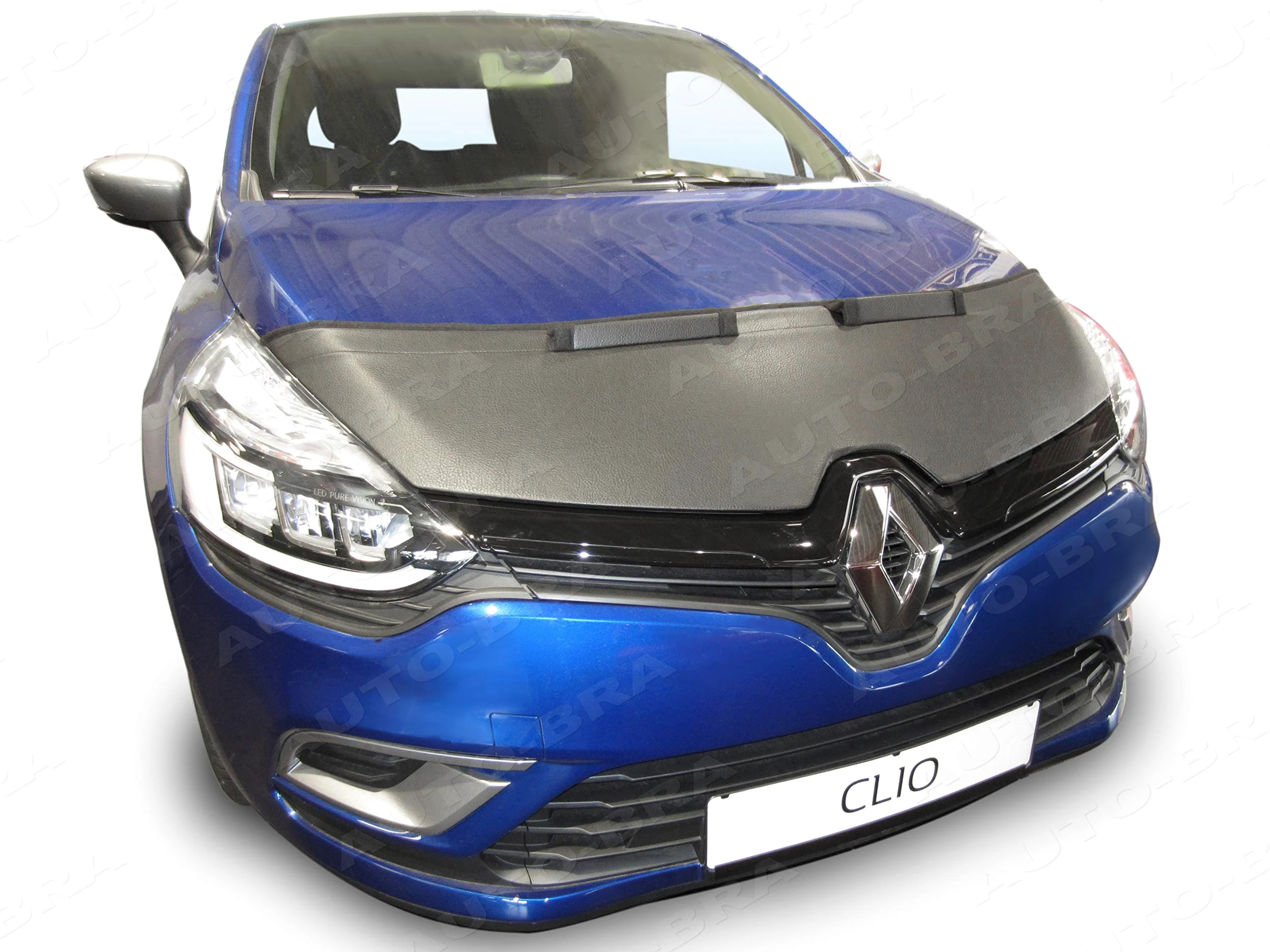 AB3-00074 Protector del Capo Compatible con Renault Clio IV 2012-2019 Bonnet Bra Tuning