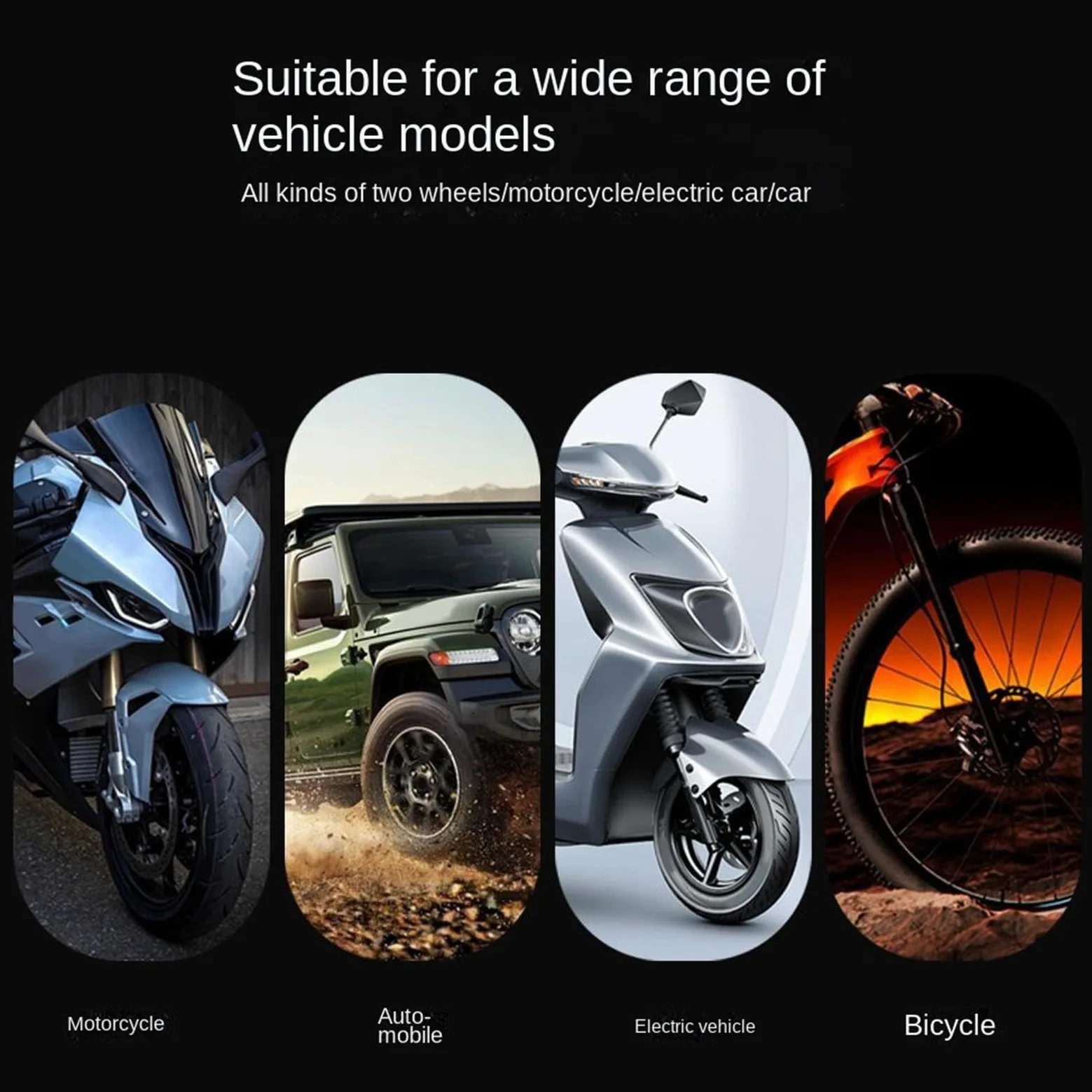 Medidor de Presión Neumático | Inalámbrico | Tiempo Real | Sistema preciso de neumáticos para motocicletas, scooters, garajes todoterreno y viajes diarios