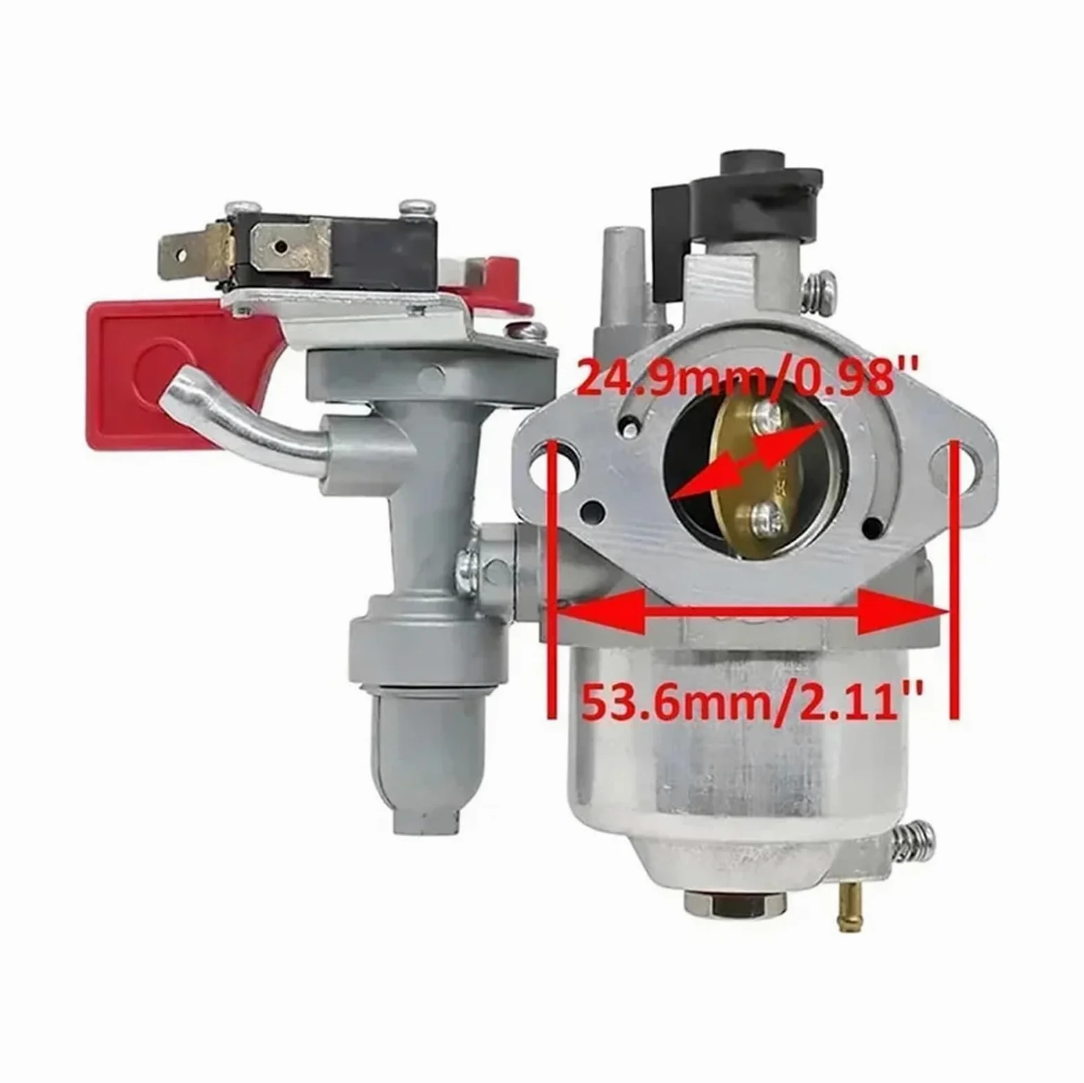 Dingmao Carburador 84004885 799060 Compatible con motor Bri-ggs Stratt-0n 19H252 19L132 19L136 19L137 Vanguard