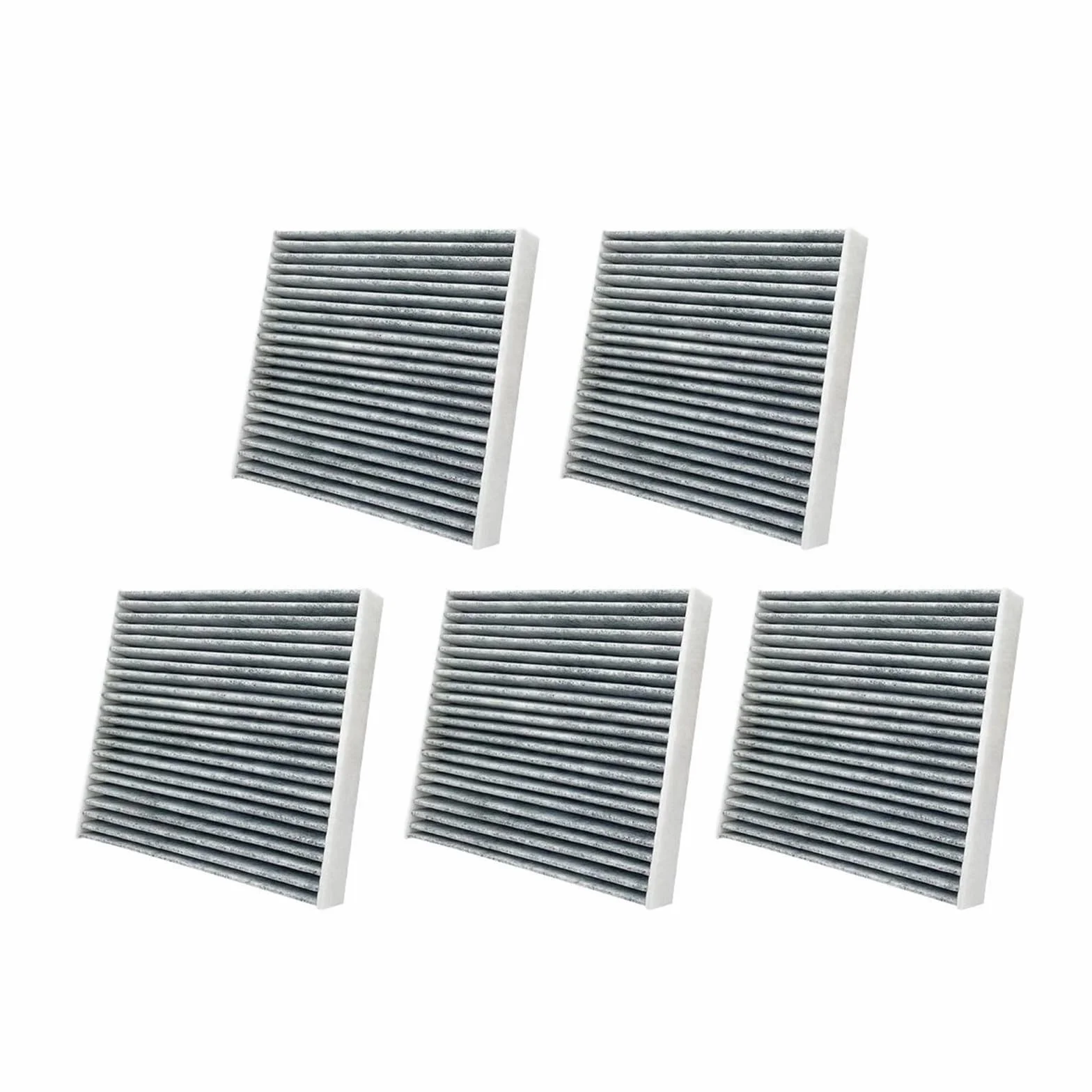 Filtro de habitáculo Filtro de aire de fibra de carbono para Toyota Grand Highlander 2020-2024 (87139-0E040, 87139-0R030, CF12157, 87139-26010)(5PCS)