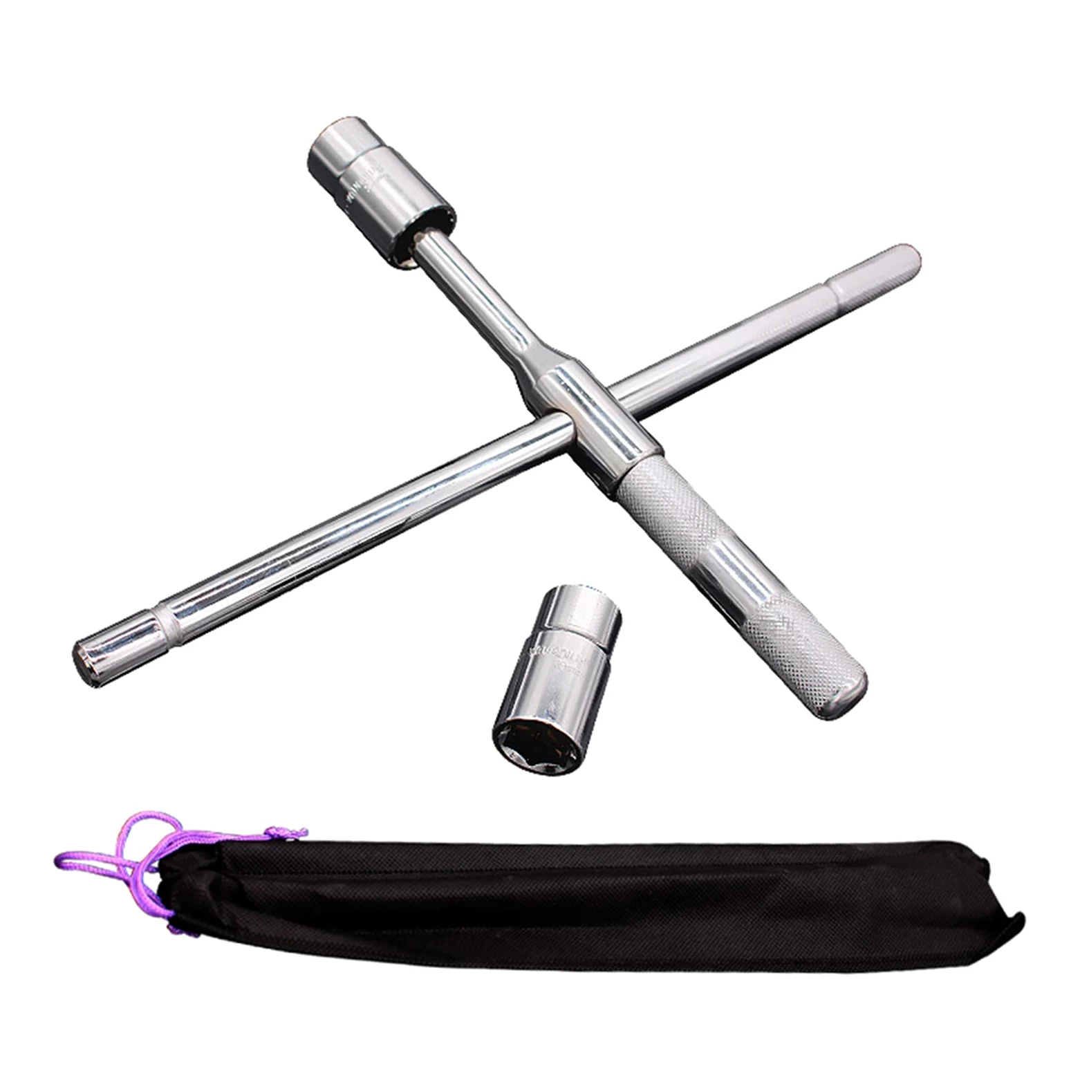 Llave de rueda para llaves cruzadas para puntales de rueda cruzada, removedor de rueda de coche, herramienta de reparación para neumáticos de coche, juego de llaves de rueda de 17 a 23 m