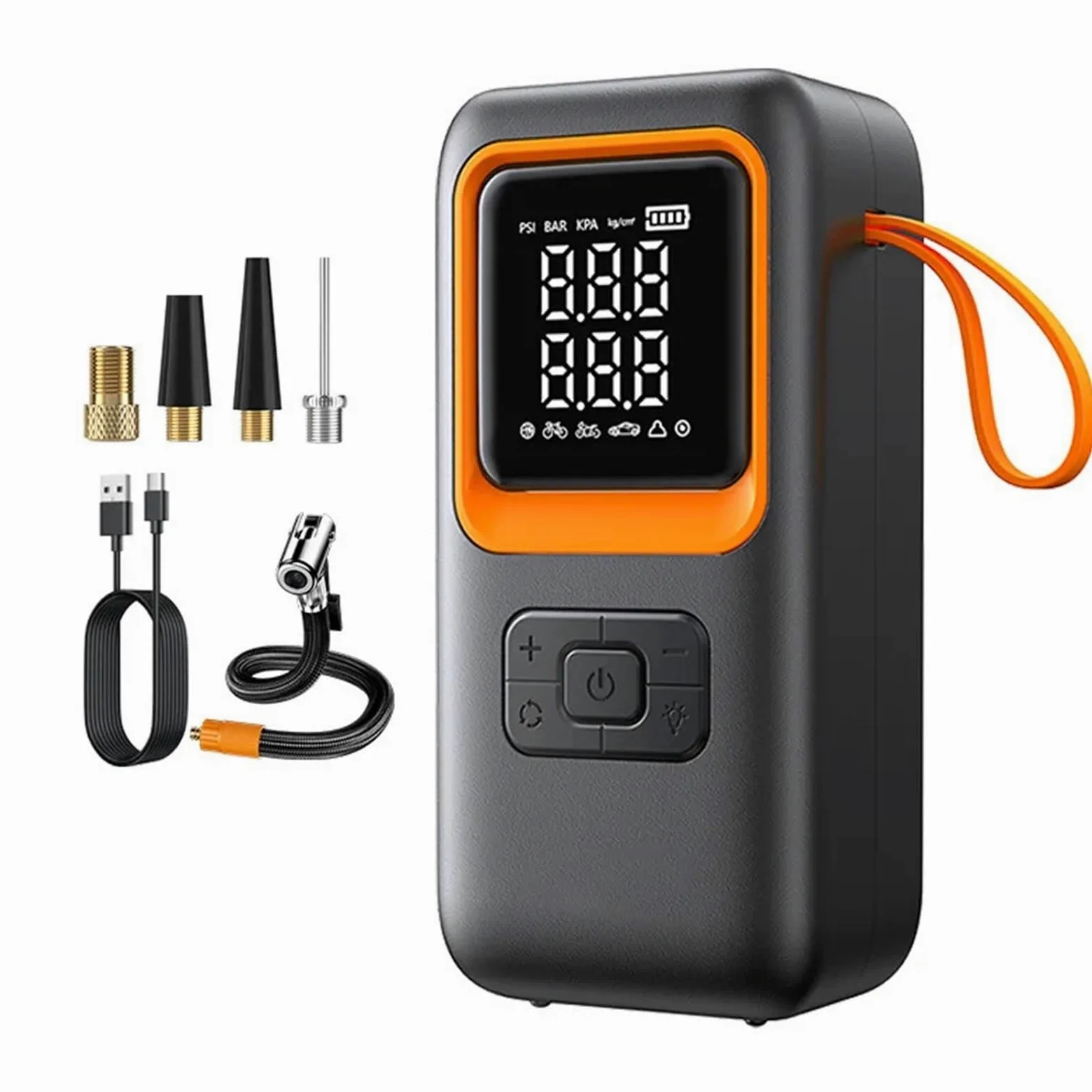 Compresores de Aire portátiles Compresor de Aire eléctrico portátil para Coche, Bomba infladora de neumáticos a presión para neumáticos de Coche, Bomba Inflable Digital Inflador Ruedas Coche