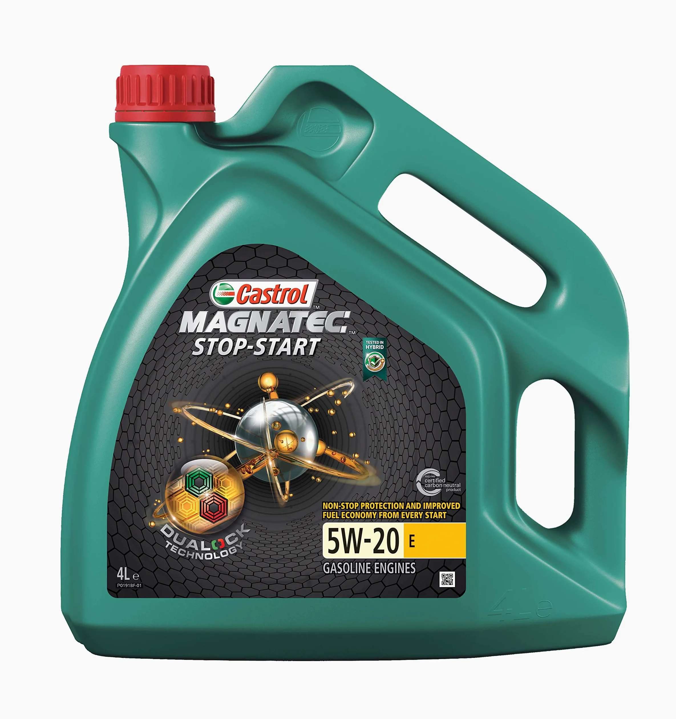 CASTROL Aceite de motor 5W-20 Magnatec Aceite completamente sintético API SN Stop-Start E 4L Compatible con FORD Fiesta Mk6 Hatchback CB1, CCN, JA8, JR8 MONDEO IV Turnier BA7, TOYOTA AYGO WNB1, KGB1