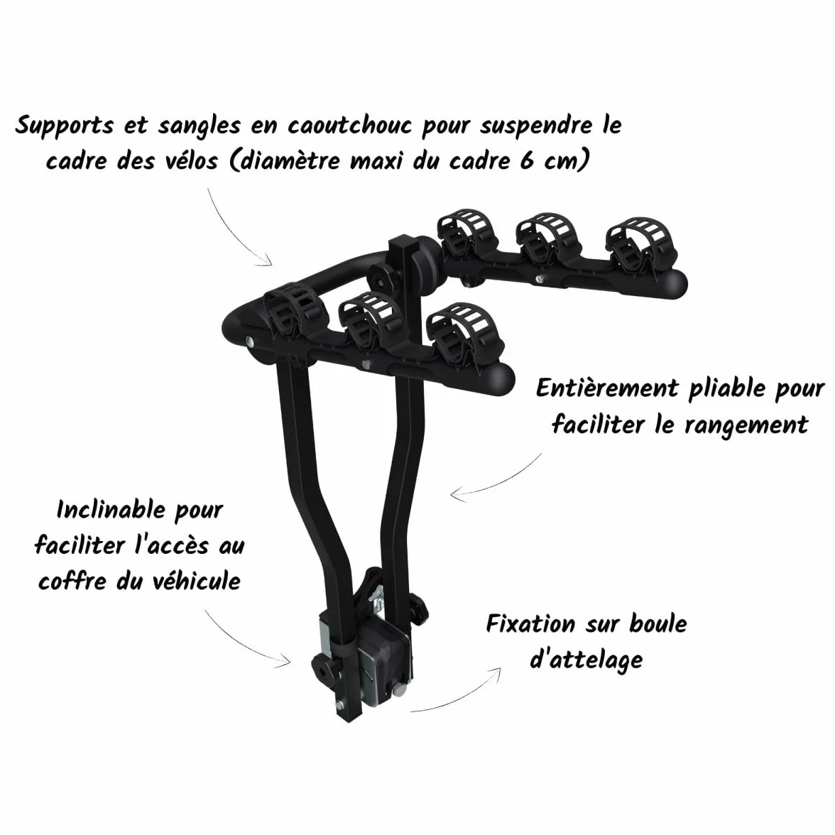 Tow Ball Cyclecarrier Arezzo 3 Bicicletas