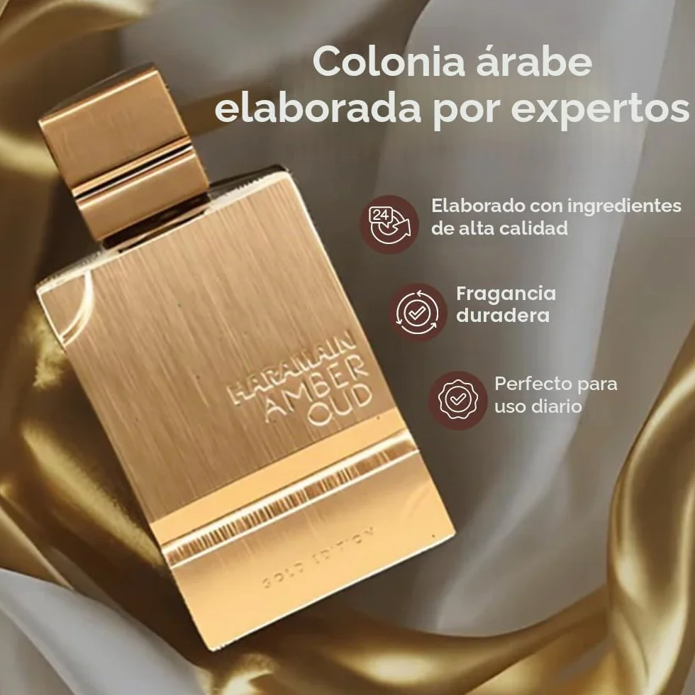 Al Haramain Amber Oud Gold Edition 60ml Eau de Parfum Unisex Spray Perfume árabe larga duración