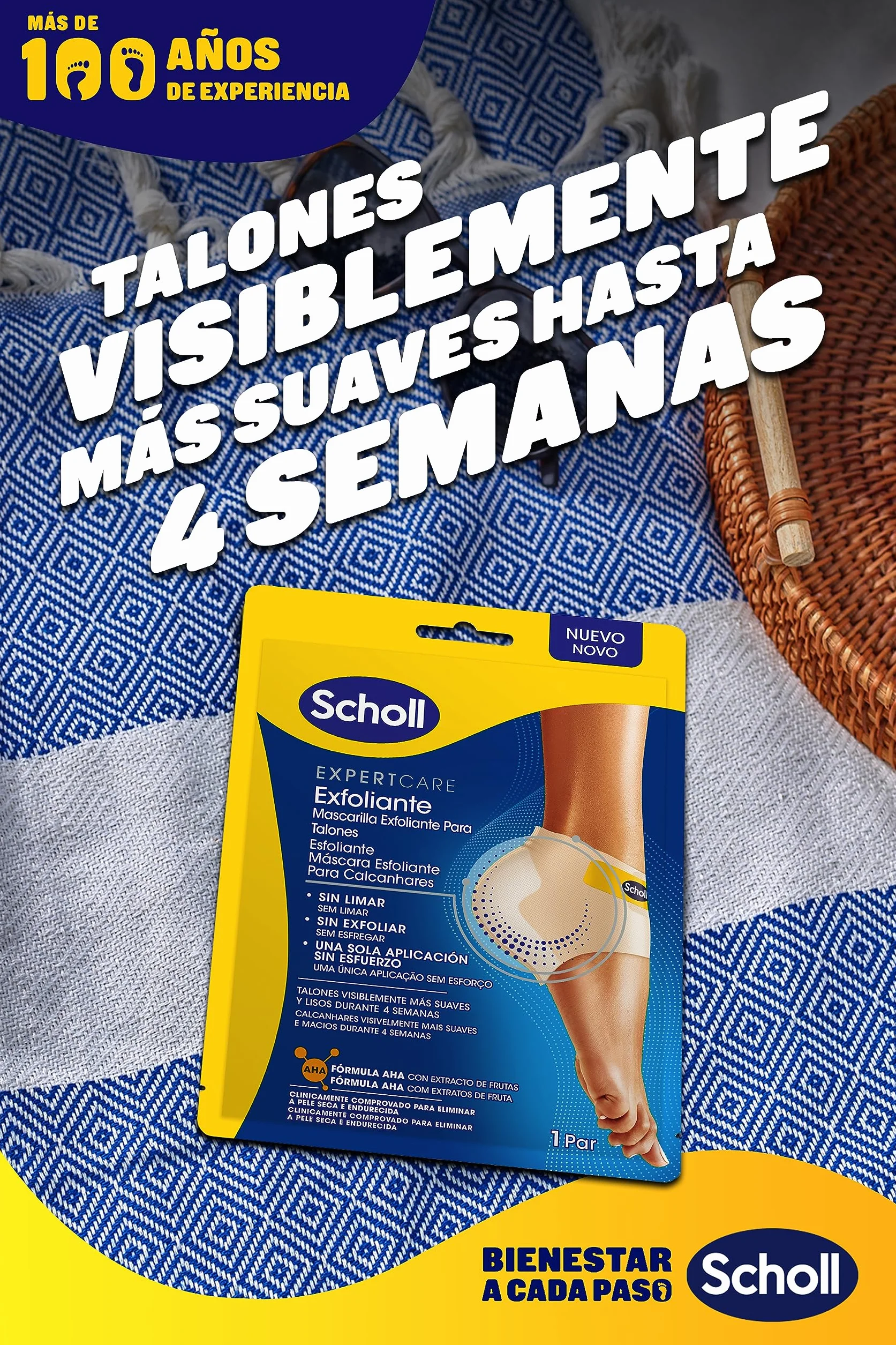 Dr. Scholl's Expert Care Mascarilla Exfoliante para Talones - 1 par