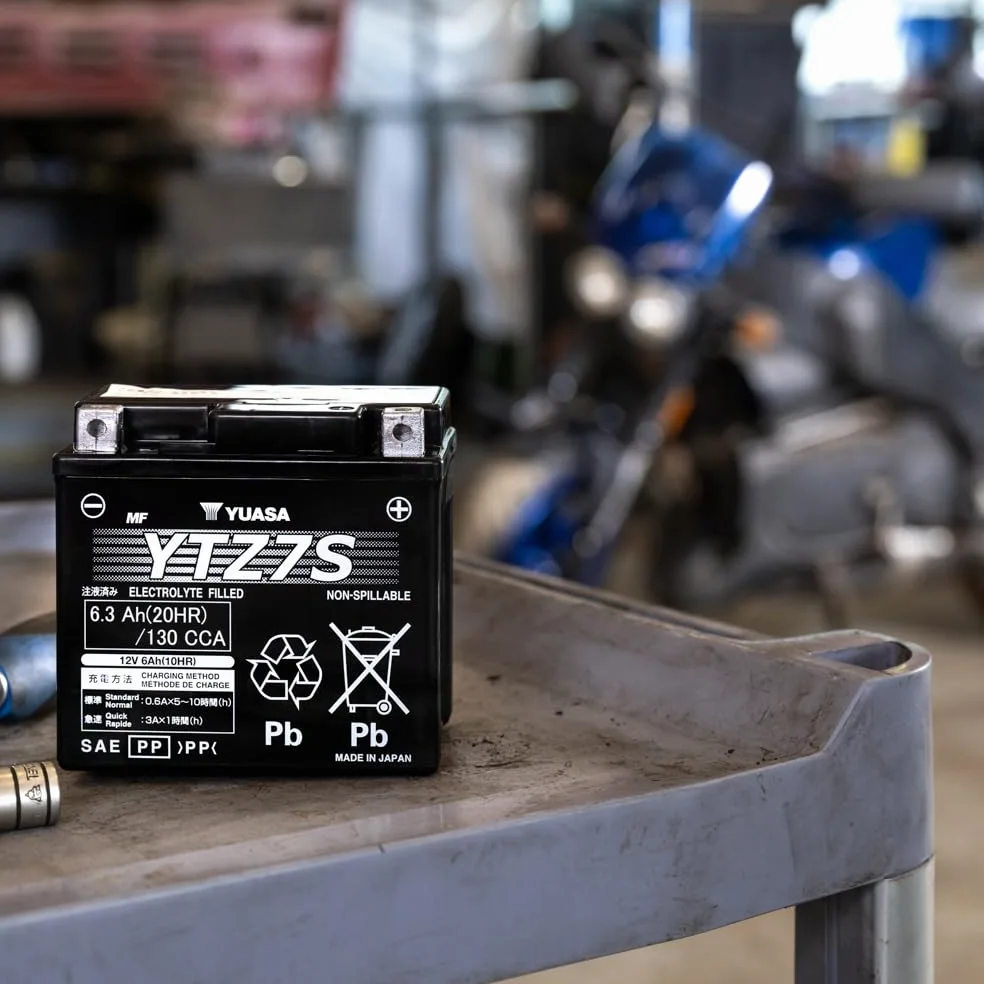 Yuasa YTZ7S 12V 130 CCA Batería de moto AGM VRLA para deportes de motor