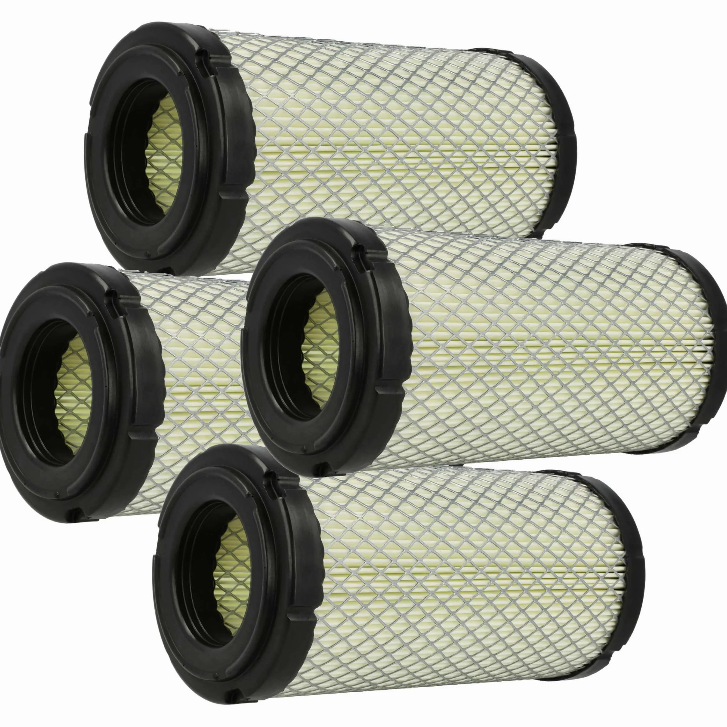 vhbw 4x Filtro de aire reemplaza Fleetguard FF5029, AF25538, AF25550 para excavadora - Filtro de motor exterior