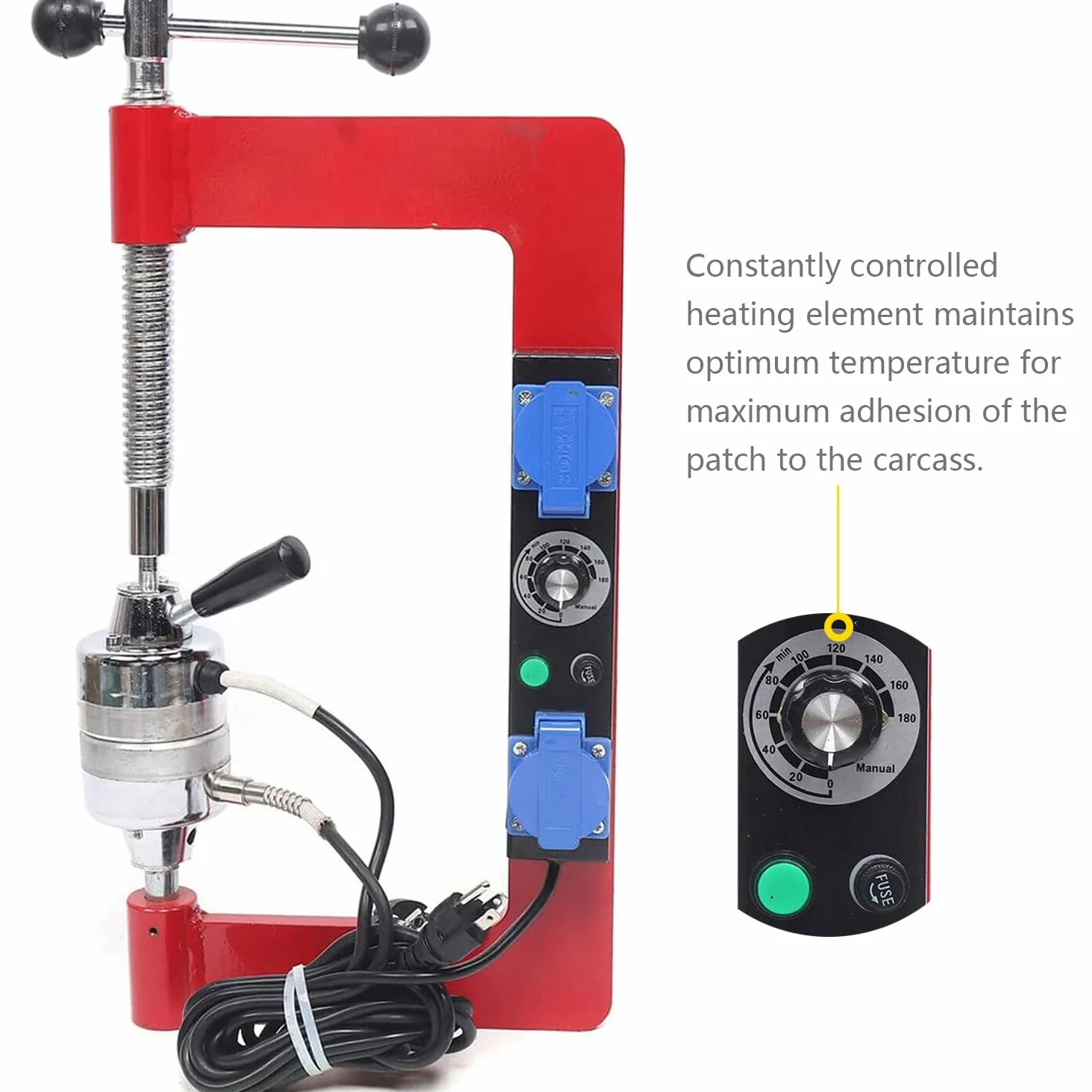 Vulcanizador de Neumáticos—Reparación de Neumáticos | Máquina de vulcanización de neumáticos con 8 moldes, 150℃ Máquina de reparación,para Auto Coche