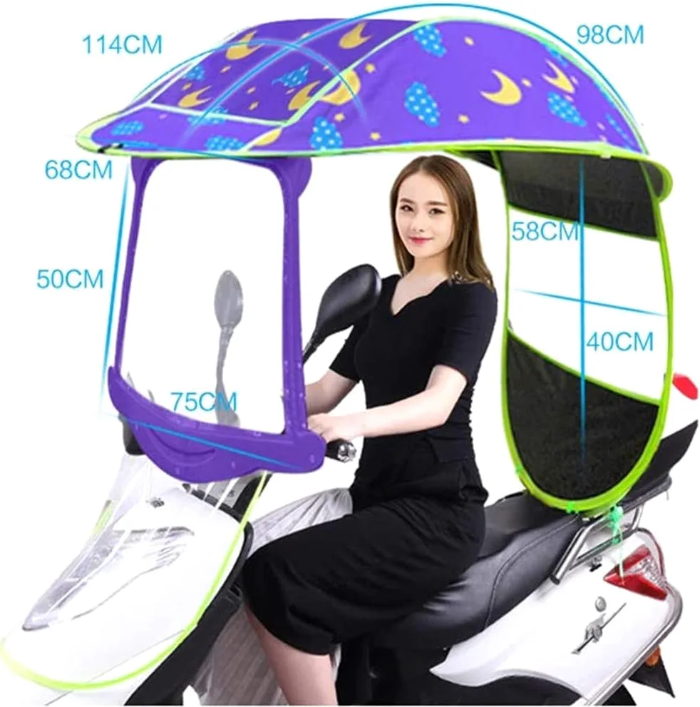 Fundas para vehículos de Deportes de Motor, Funda Impermeable para Scooter de Movilidad, Funda Protectora contra la Lluvia para Bicicleta eléctrica, Funda Universal para Motor, Scooter, Fund