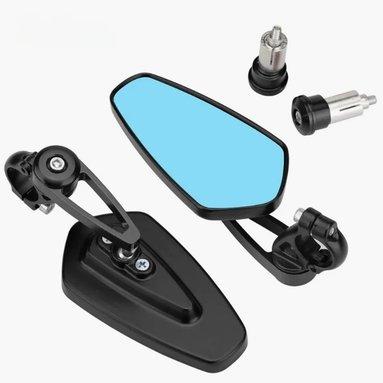 Retrovisor manillar scooter Espejo De Motocicleta 7/8 "22MM Para XMAX 125 250 300 400 Para X-MAX Para CBR600 CNC Espejos Retrovisores Laterales Extremo Manillar Aluminio