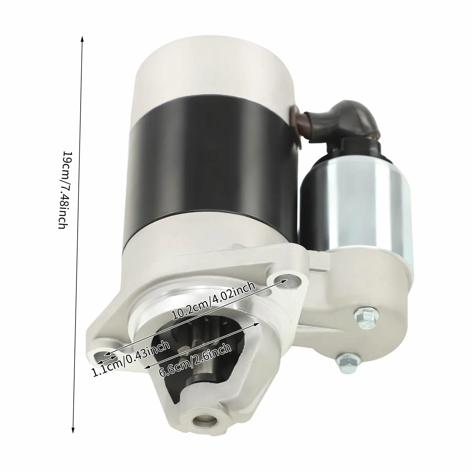 Motor de arranque para generador diésel monocilíndrico refrigerado por aire, de 1 kW de potencia, resistente al desgaste y a la oxidación. Motor de arranque Arrancador motocicleta