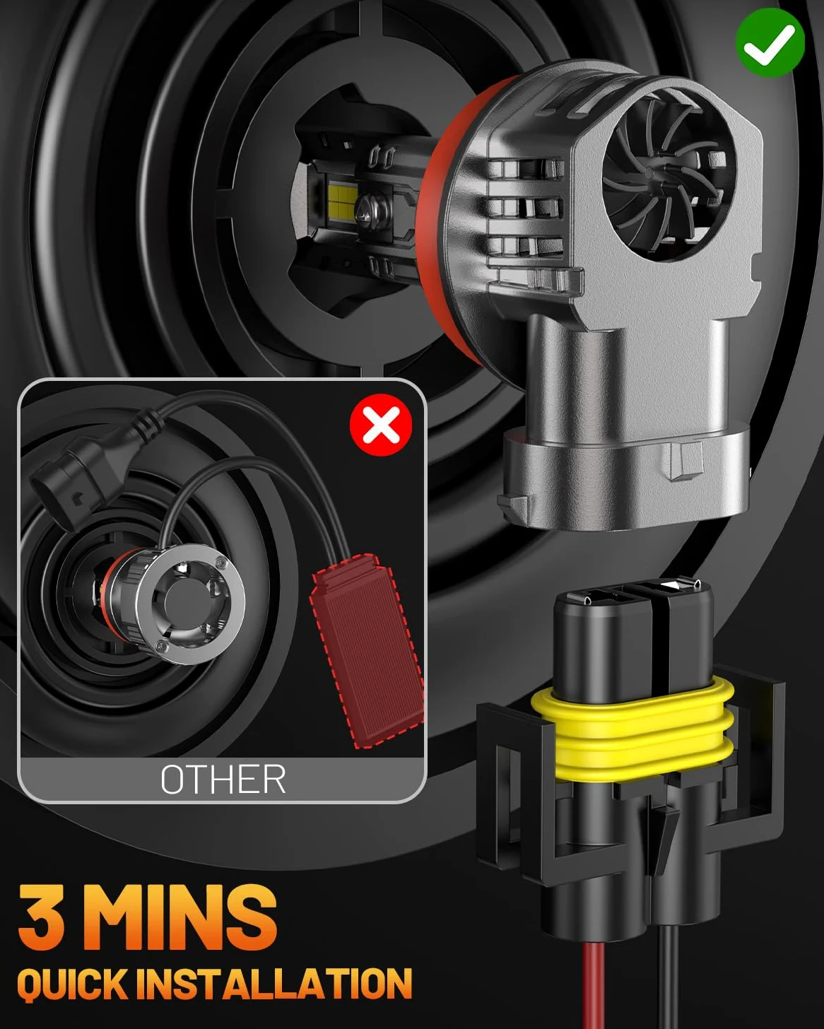 Fahren H11/H9/H8 Luz antiniebla