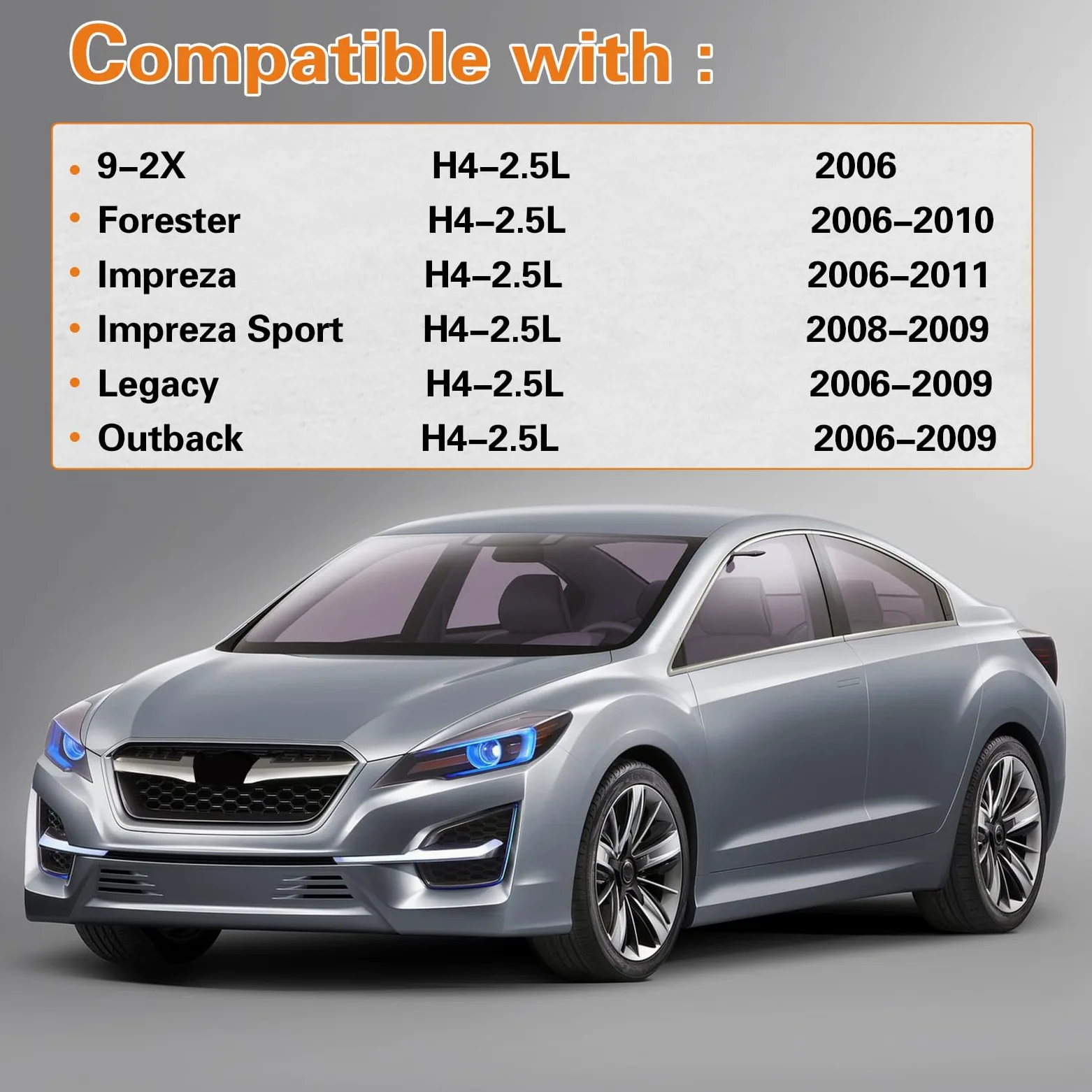 2 sensores de oxígeno de oxígeno ascendente y descendente para Forester 2006-2010, Impreza 2006-2011, Impreza Sport 2008-2009, Legacy 2006-2009, Outback 2006-2009 H4-2.5L.OE#234-4493, 234-40