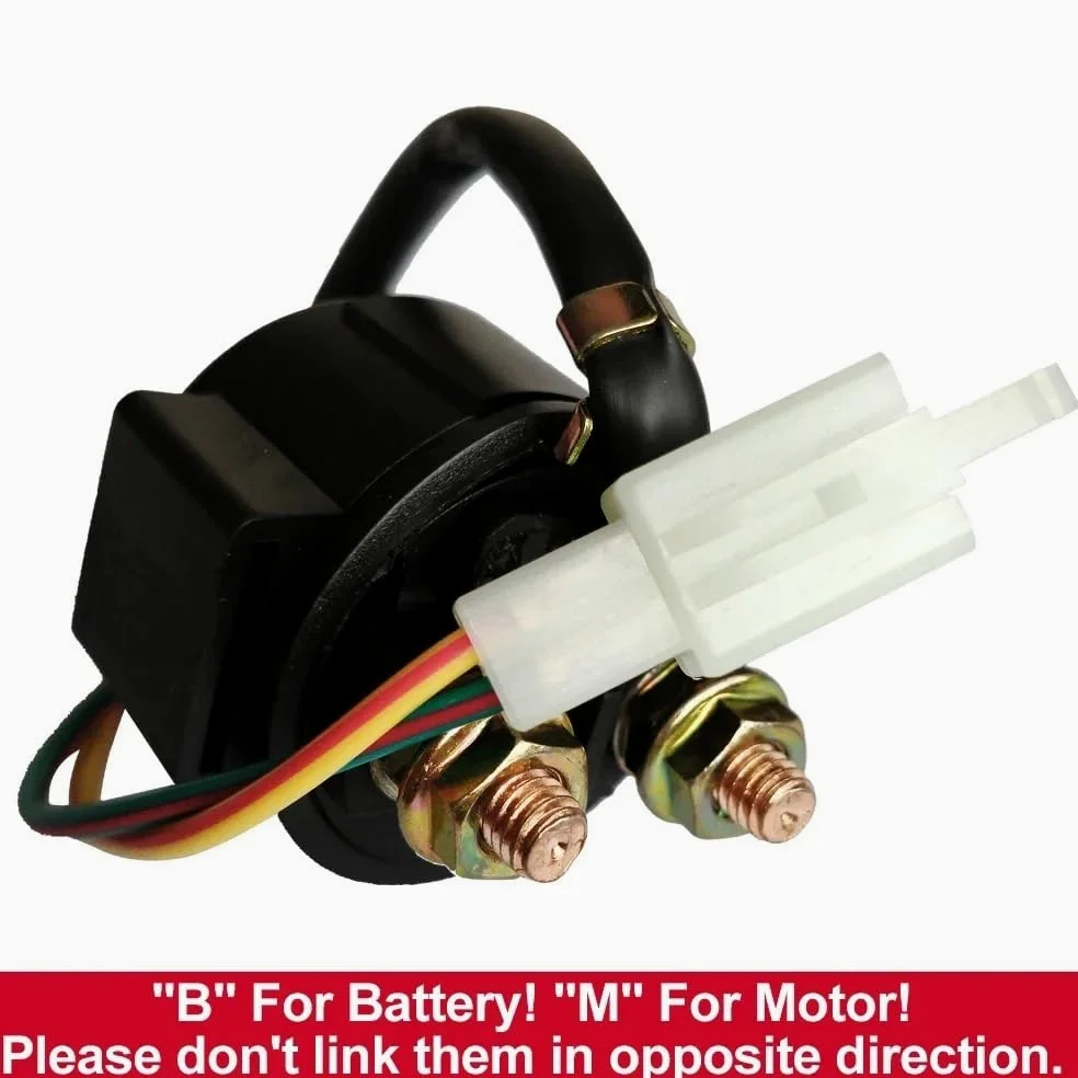 Relé Arranque Relé de arranque 12 V para motocicleta para NX250 TRX250 para Fourtrax Recon ATC250 ATC250ES para Large Red 3-Wheeler TRX250EX