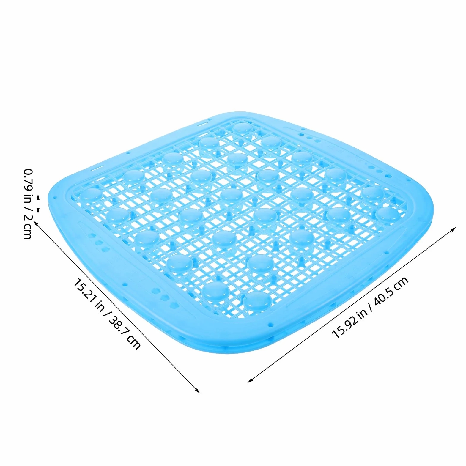 Cojín para Asiento de montacargas: Transpirable y ventilado, con Doble Capa de Bolas de Masaje, diseño Hueco de 40 x 39 cm, Ideal para excavadoras de Camiones.
