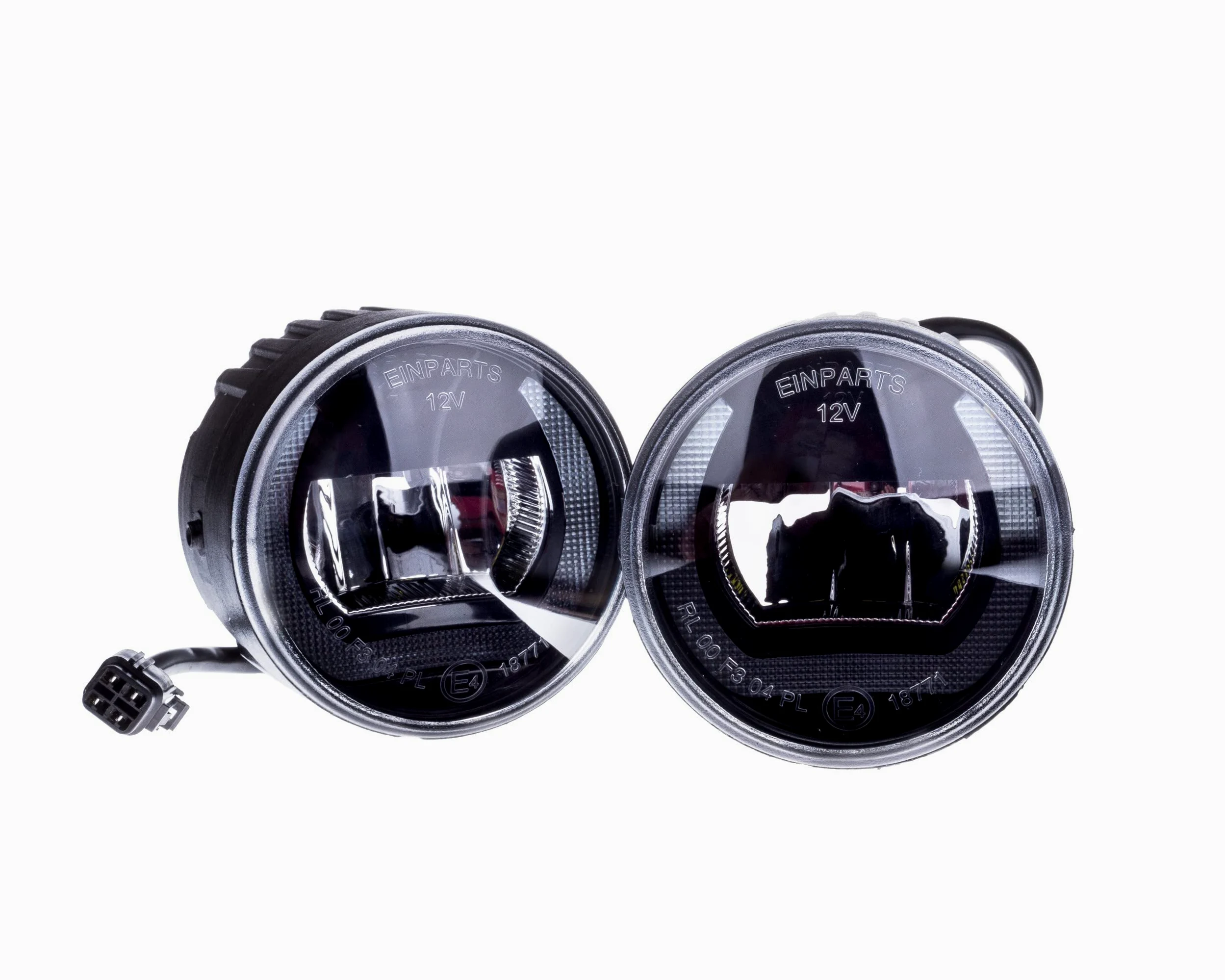 EinParts 2 en 1 Luz de circulación diurna del coche LED con certificado E4 R87, Luz Antiniebla Delantera Para Nissan Qashqai, Cube, Juke, Murano, Note, Patrol, Tiida, Infiniti M, JX, EX, FX