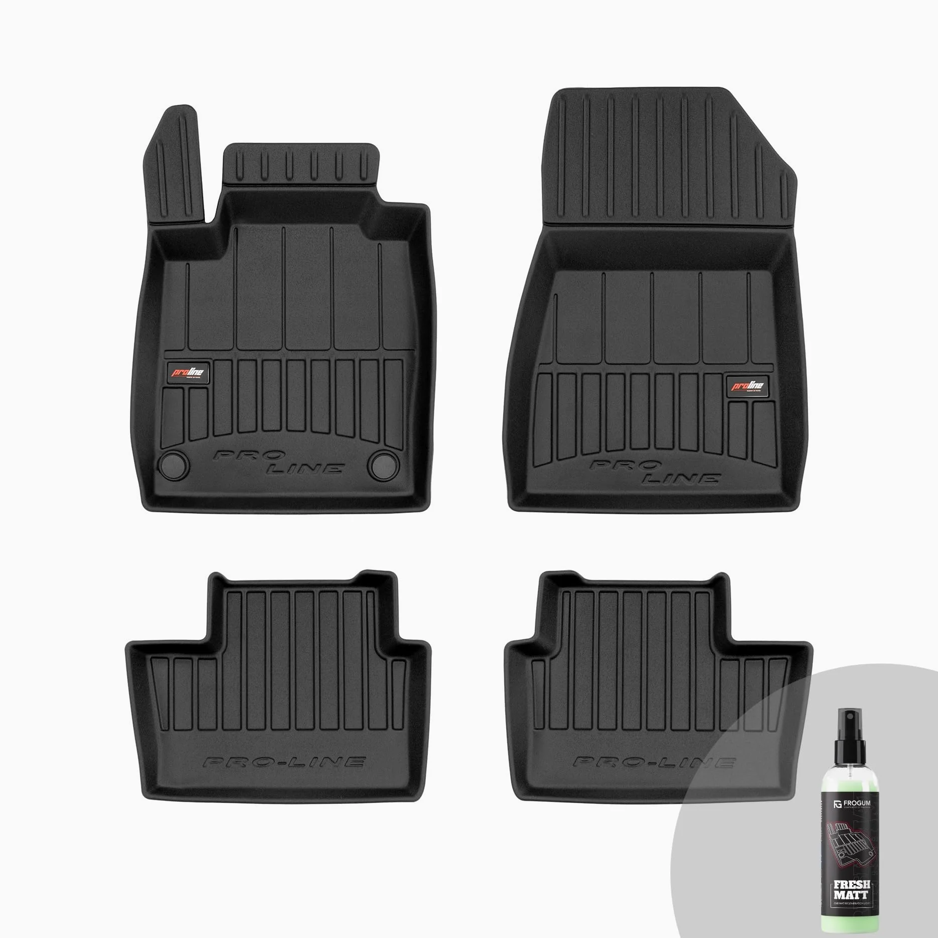 FROGUM ProLine 3D Alfombrillas de Goma para Coche exclusivas Alfombras para Nissan Juke II Desde 2019 | Los Bordes más Altos | Tamaño