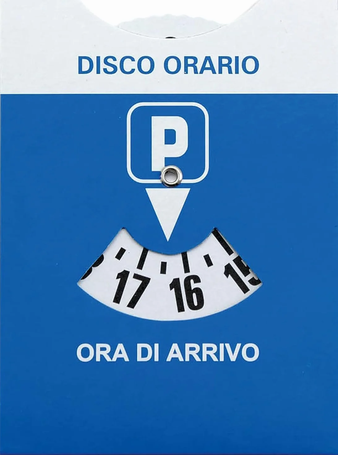 3 unidades – Disco horario para coche Maxi + Porta documentos de coche de plástico azul + bolsa protectora de PVC – 15 x 12 cm – Bienestar In Linea – Parquímetro, disco horario italiano para coche y