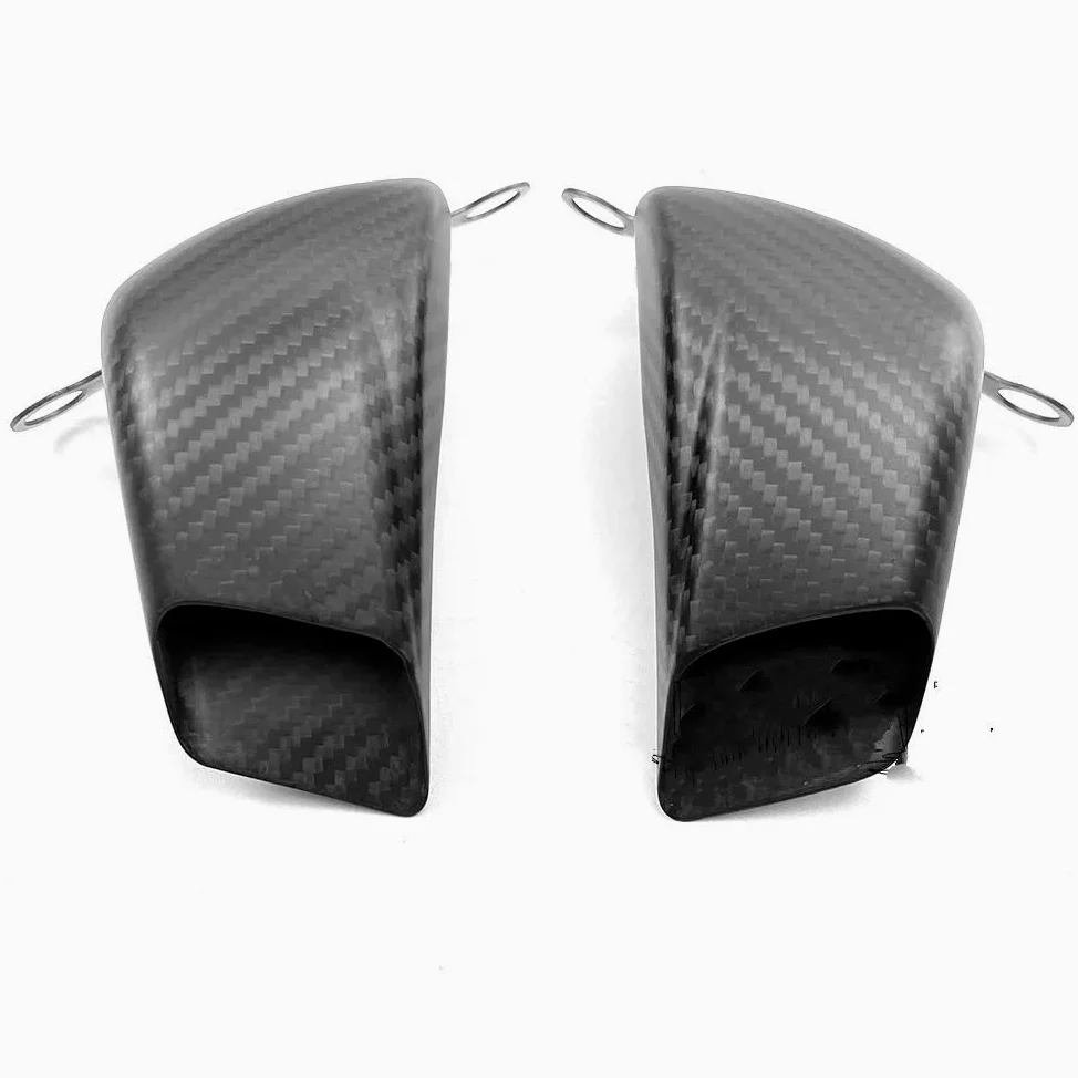 Refrigeración de pinza de freno Pinza delantera de motocicleta de 100 mm y 108 mm, cubierta de radiador, conductos de aire, montaje de refrigeración de frenos, piezas modificadas(Plain Gloss 108MM)