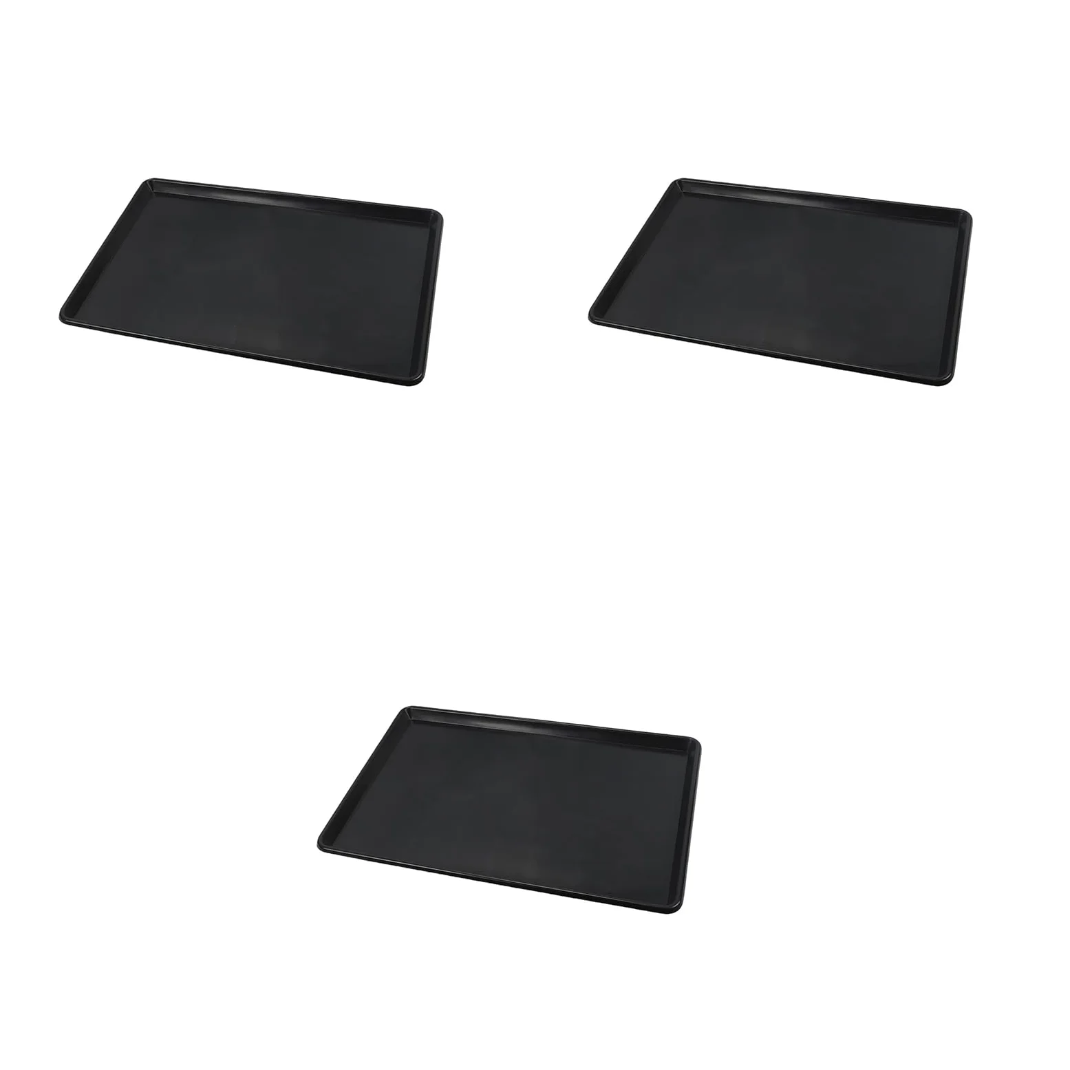 SIXRUN Bandeja de Goteo de Aceite, Plástico PP Resistente, 90x60cm, Juego de 3 Piezas para Garaje