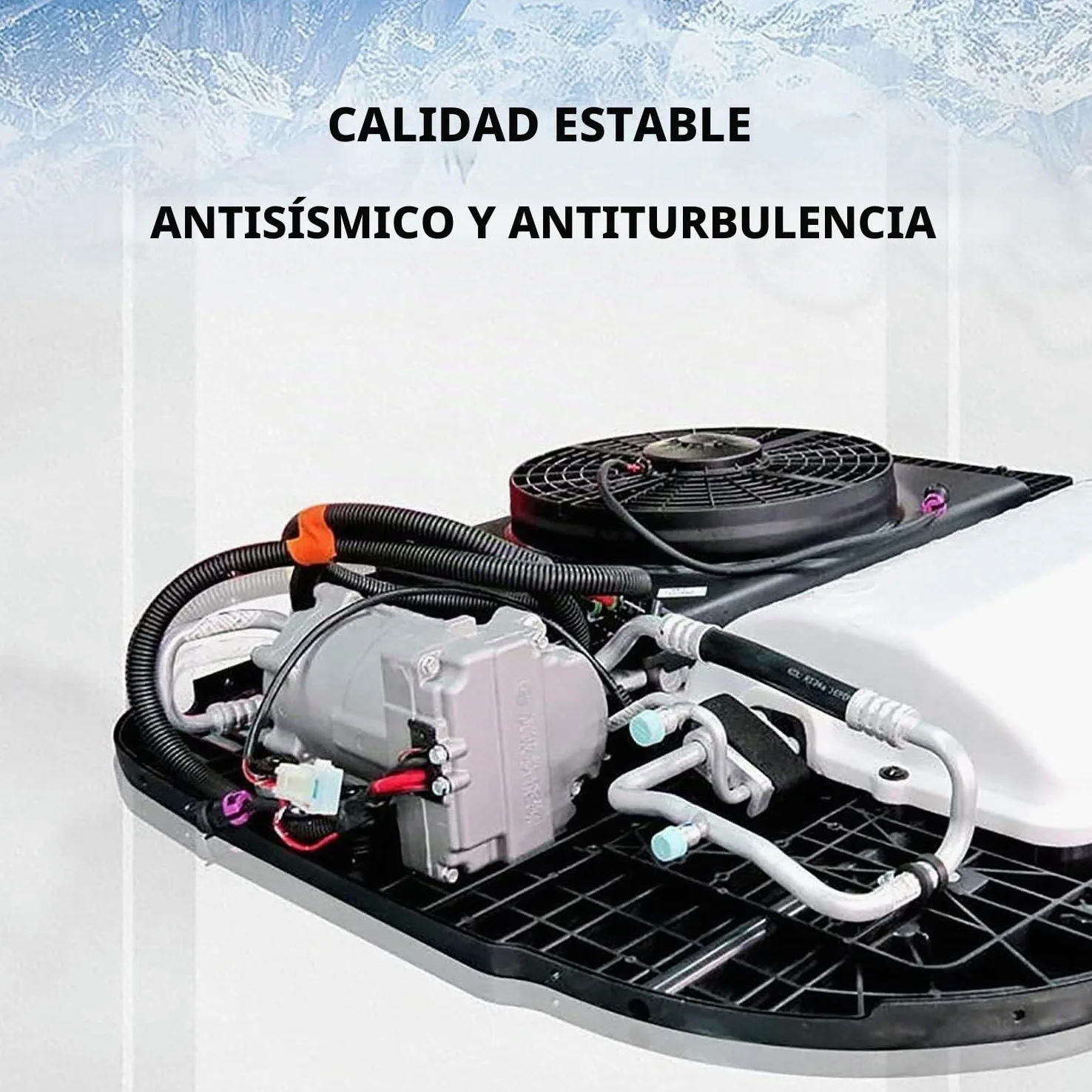 Aire acondicionado 24 V CC para caravanas, autocaravanas, compresor móvil