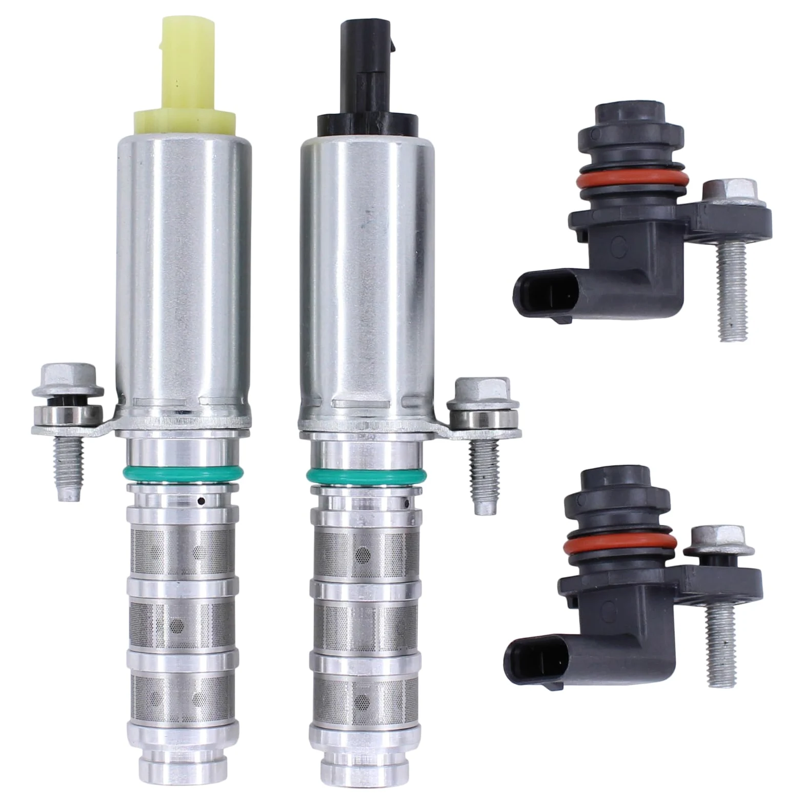 MOTOKU VVT - Válvula de control y sensor de accionador solenoide de posición del árbol de levas de admisión y escape para Chevy Malibu Impala Colorado Camaro Cadillac CTS CT6 ATS Buick Regal Envision