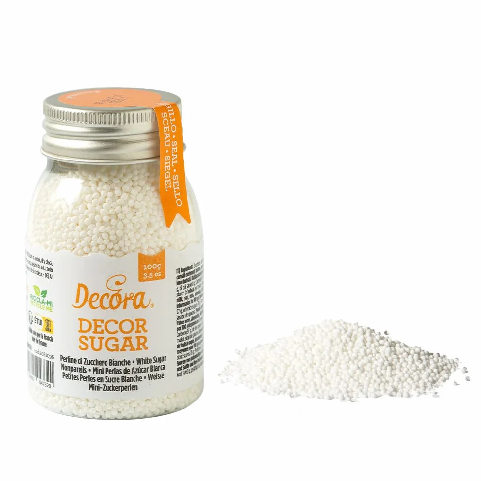 Decora Perlas de azúcar blanco 100 g