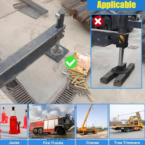Almohadillas de nivelación apilables resistentes para caravanas, campistas y camiones de cubo - Soporte de alta densidad para estacionamiento estable y nivelación en superficies irregulares