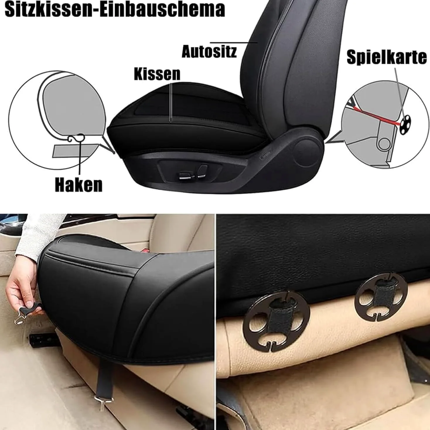Funda Asiento Coche para Nissan Patrol GR Y61 1997-2025, Antideslizantes y Resistentes Al Desgaste, Compatibles con Airbags Protector Delantero,B/Black Red
