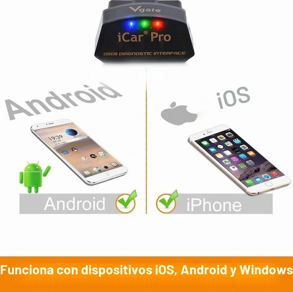 Vgate BLE 4.0 - Herramienta de Diagnóstico de Coche para iOS i-Phone iPad/Android