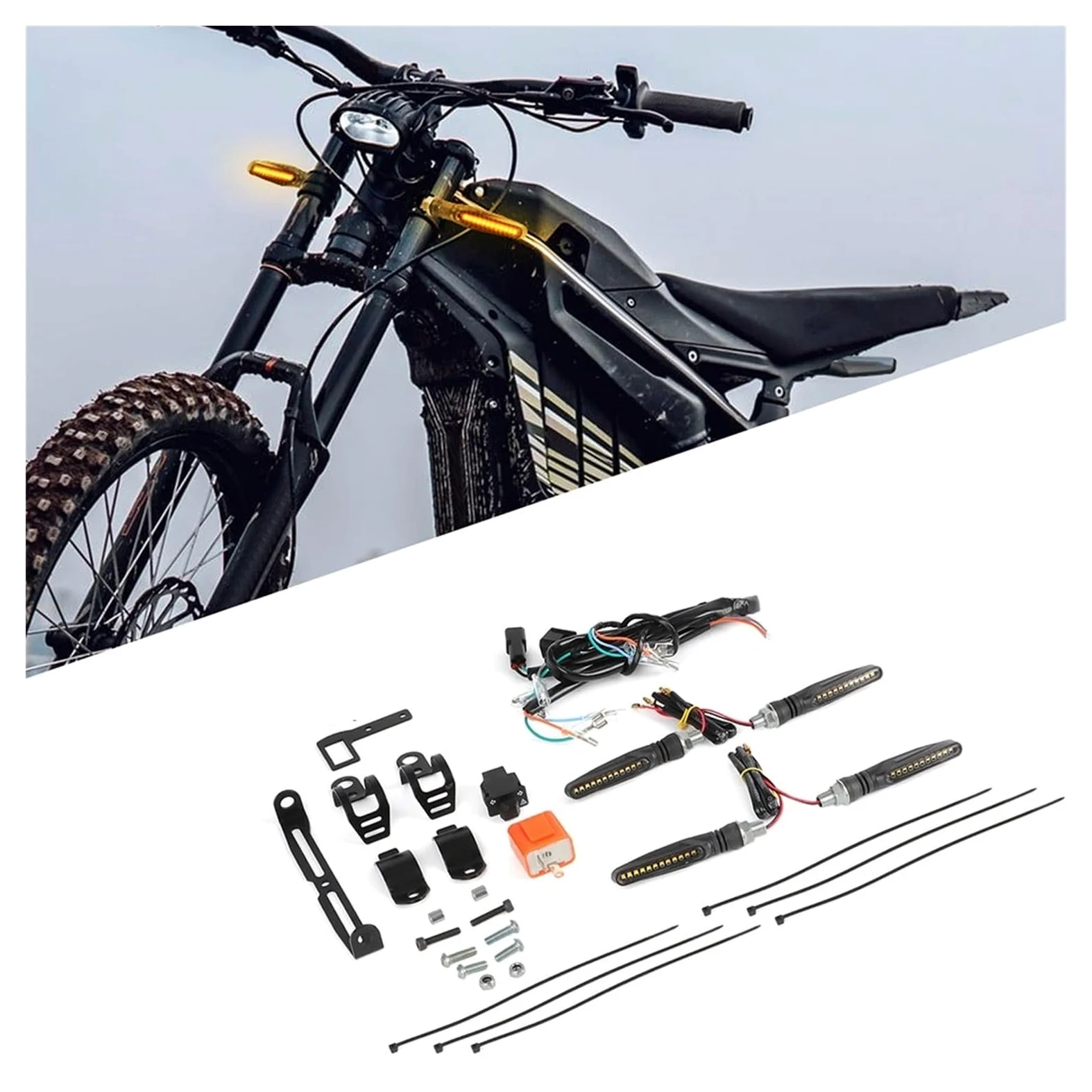 Kit De Luces De Giro LED para Talaria Sting MX4 R, Delanteras Y Traseras, Homologadas para Circular En La Calle, Accesorios para Motocicleta Luces indicadoras Motocicleta