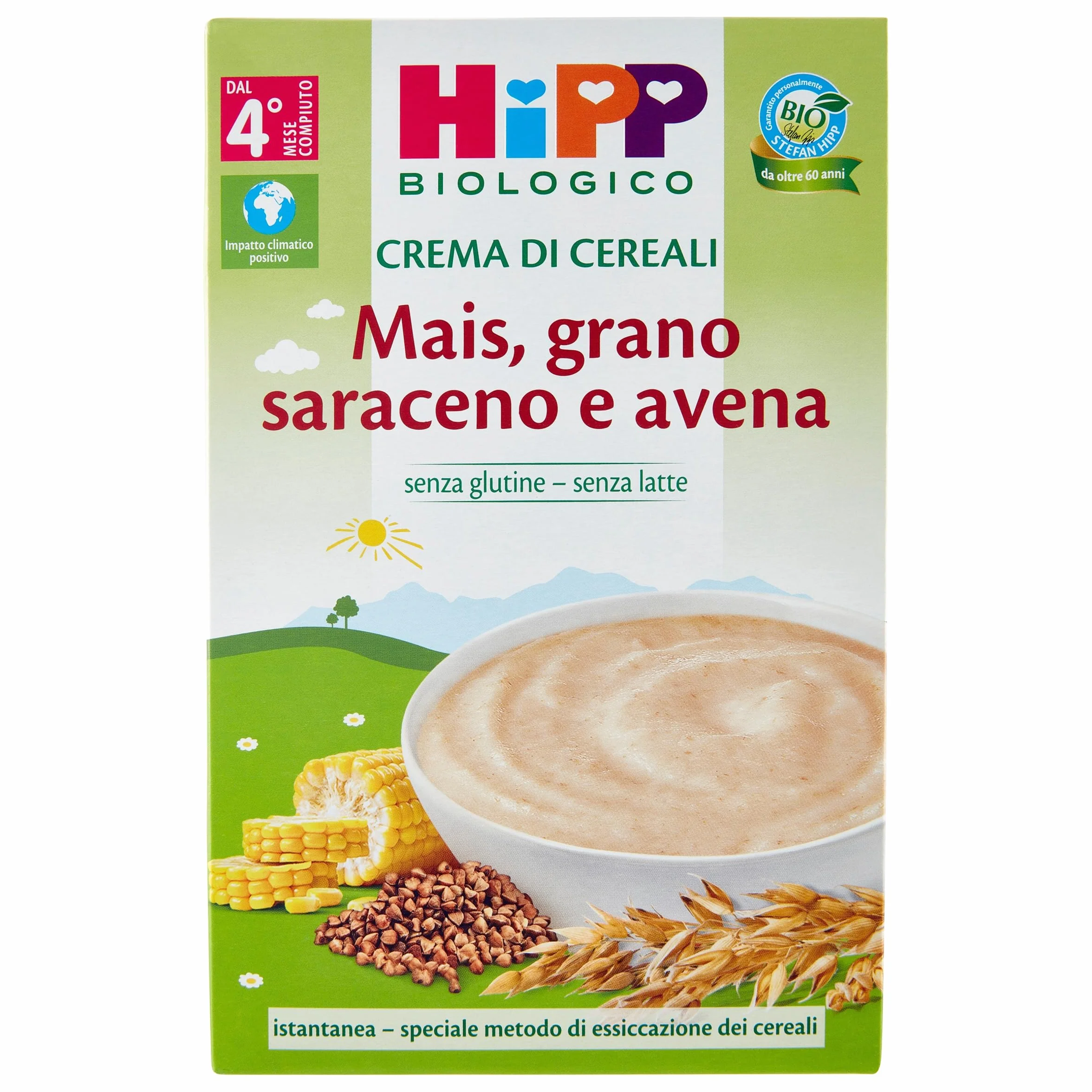 HiPP Crema di Cereali Mais e Grano Saraceno con Avena 200g