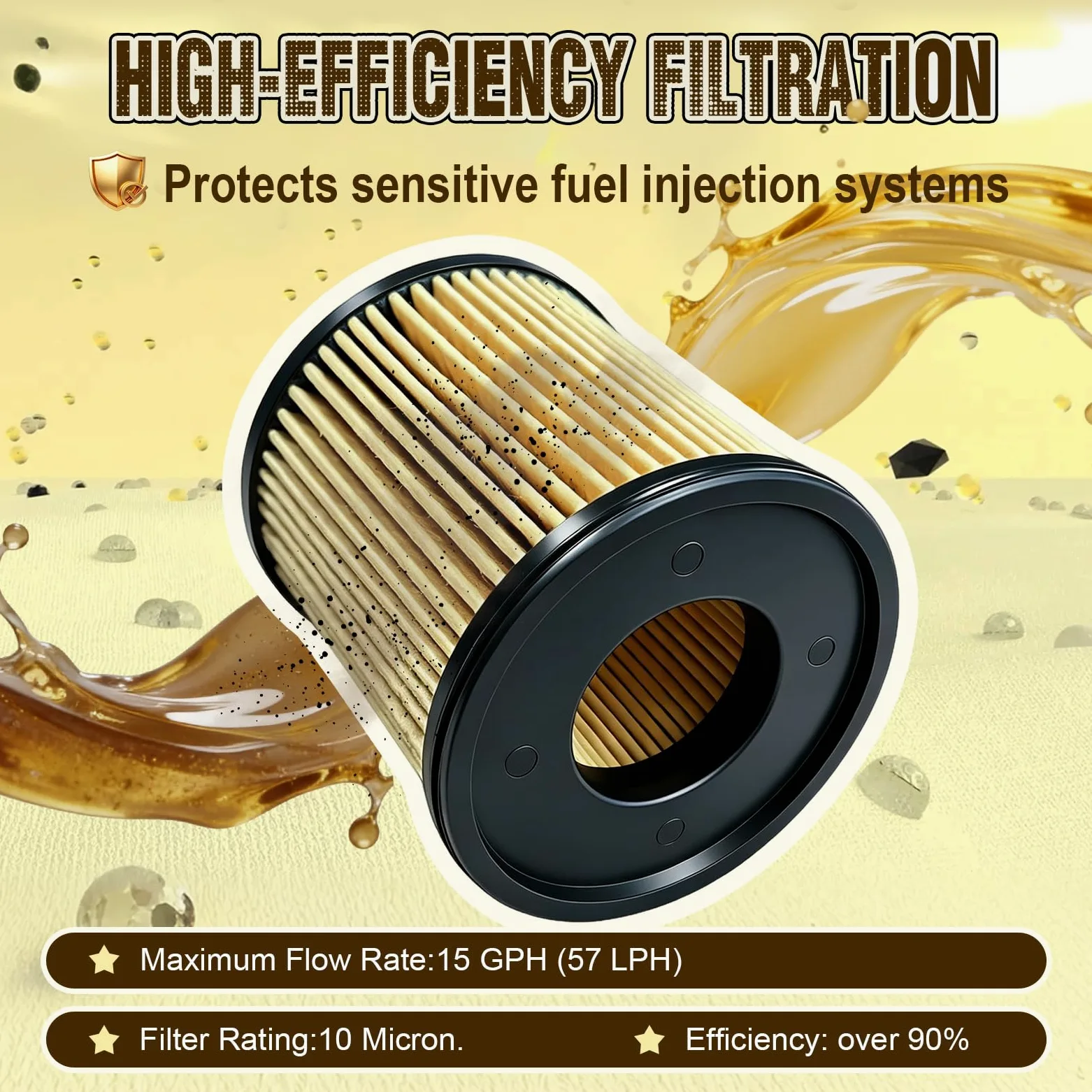 iFJF R12H (R12T Upgrade) Separador de agua combustible marino Combo completo – Sustituye a S3240 120AT NPT ZG1/4-19 filtro giratorio de repuesto automotriz incluye 2 accesorios y 2 enchufes
