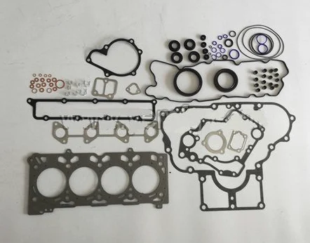 GOWE - Pistón de motor para motor Kubota V2607 V2607T pistón + anillo de pistón + cojinetes + válvulas + guías + conjunto completo de juntas + bomba de aceite