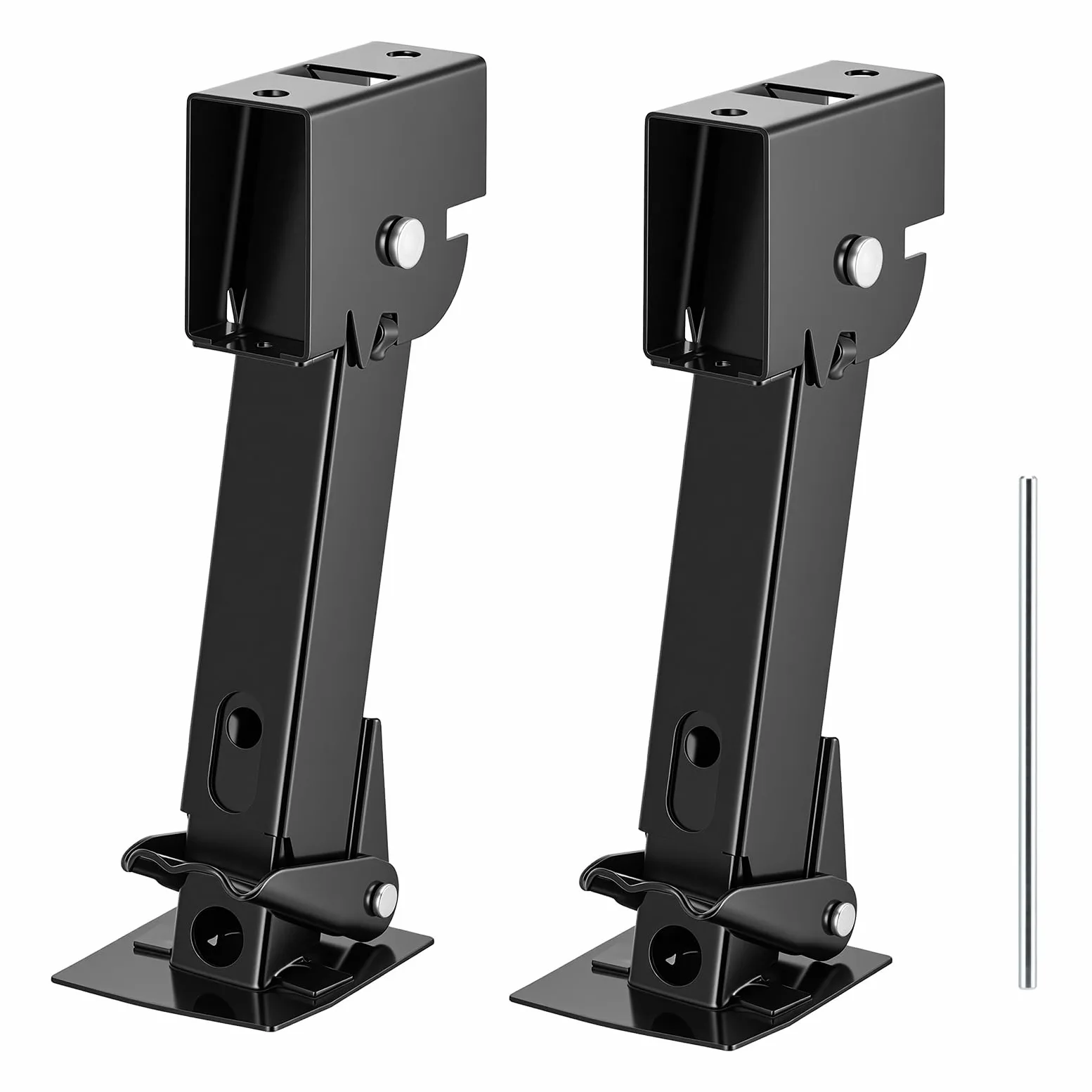 2 soportes para remolque, 450 kg, gato hidráulico, capacidad de carga de 1000 LB, soportes de remolque, acoplamiento antibalancín, soportes para autocaravanas, hierro exquisito acabado