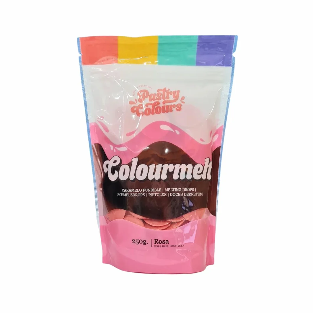 PASTRY COLOURS Melts Rosa Chocolate para Fundir Cobertura para Pasteles 250g