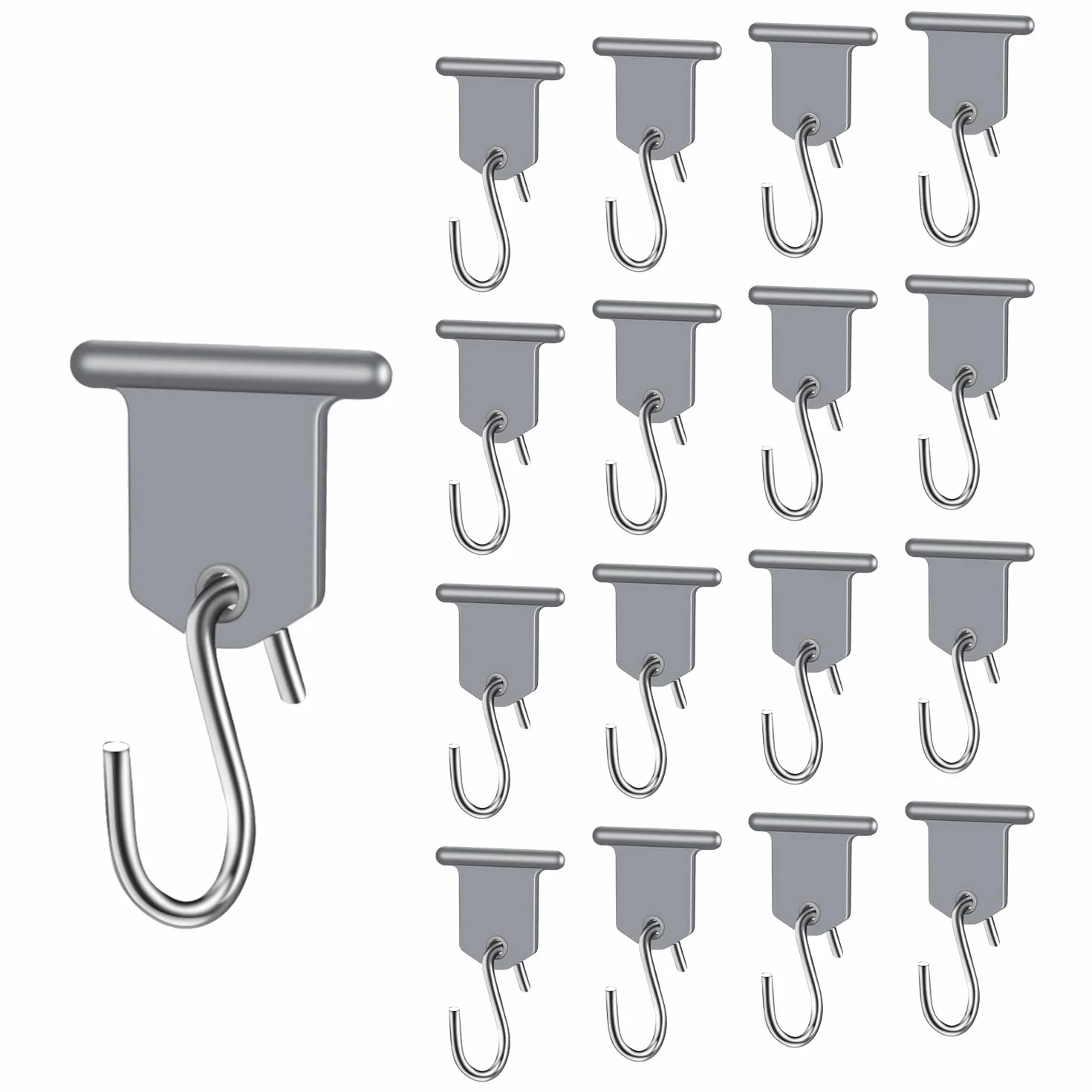 URAQT Ganchos de Toldo, 17 Piezas Colgadores para Toldo RV Gancho en Set de Forma de S Camping Accesorios Camper Colgador para Autocaravana, Caravana, Fiesta de Navidad, Decoración Interior y Exterior