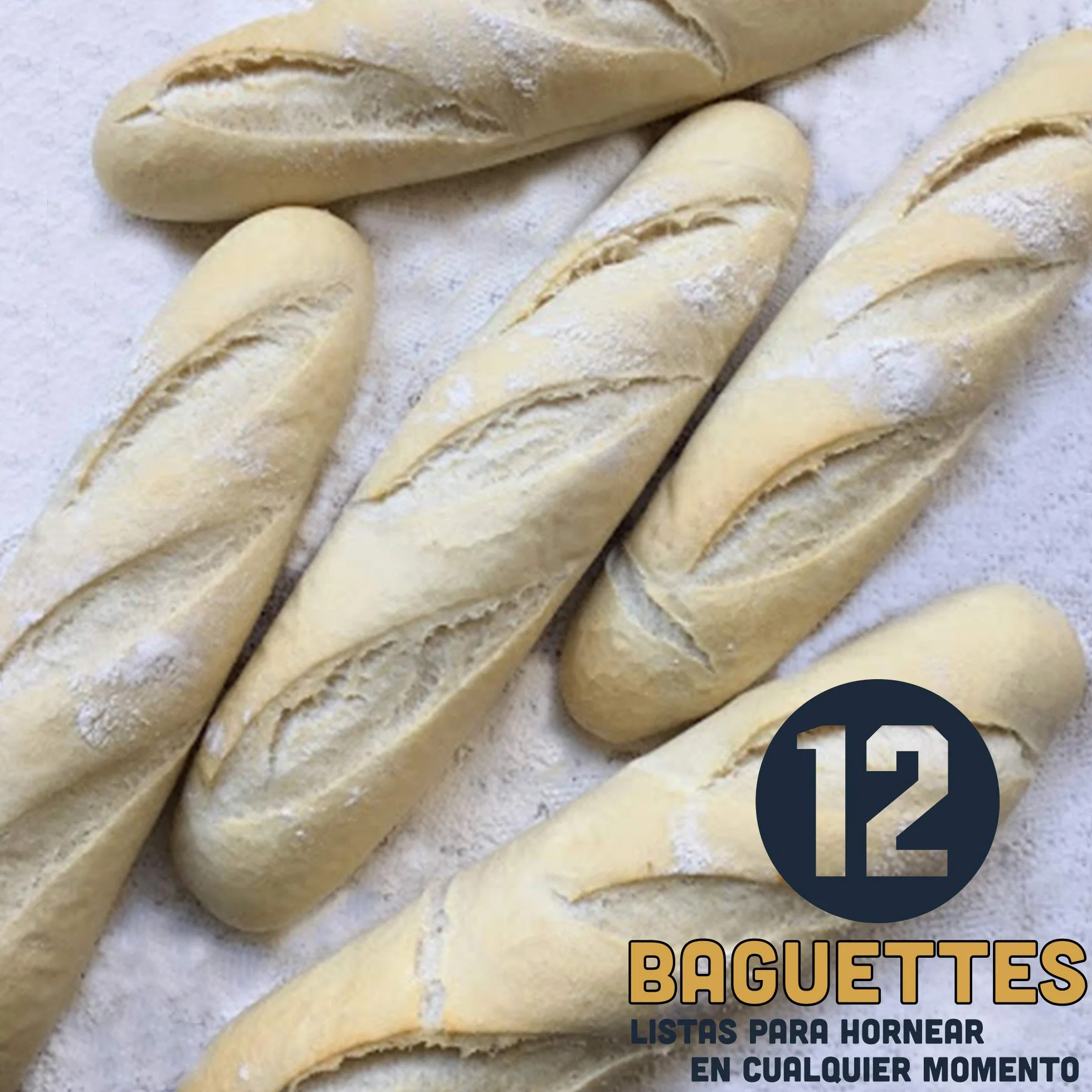 Pan SiempreTierno Baguettes 110g 1320g total 88 dni bez chłodzenia Atmosfera Protectora