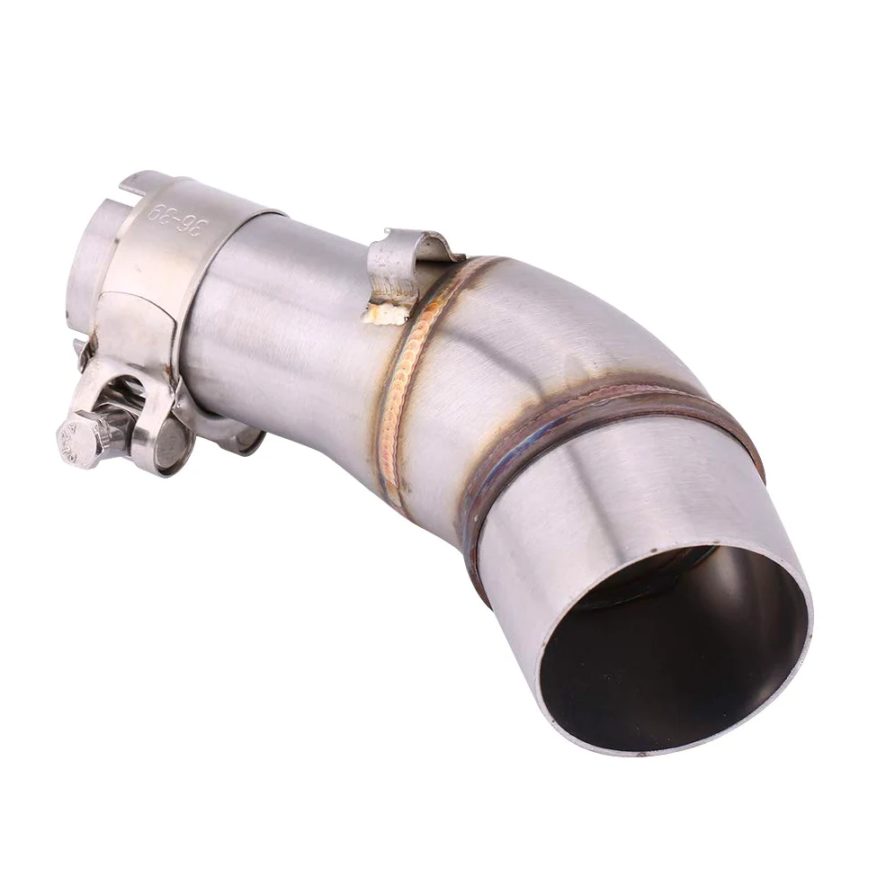 Qiilu tubo de escape intermedio motocicleta deslizamiento en escape medio enlace manguera adaptador para R25 R3 2013-2016