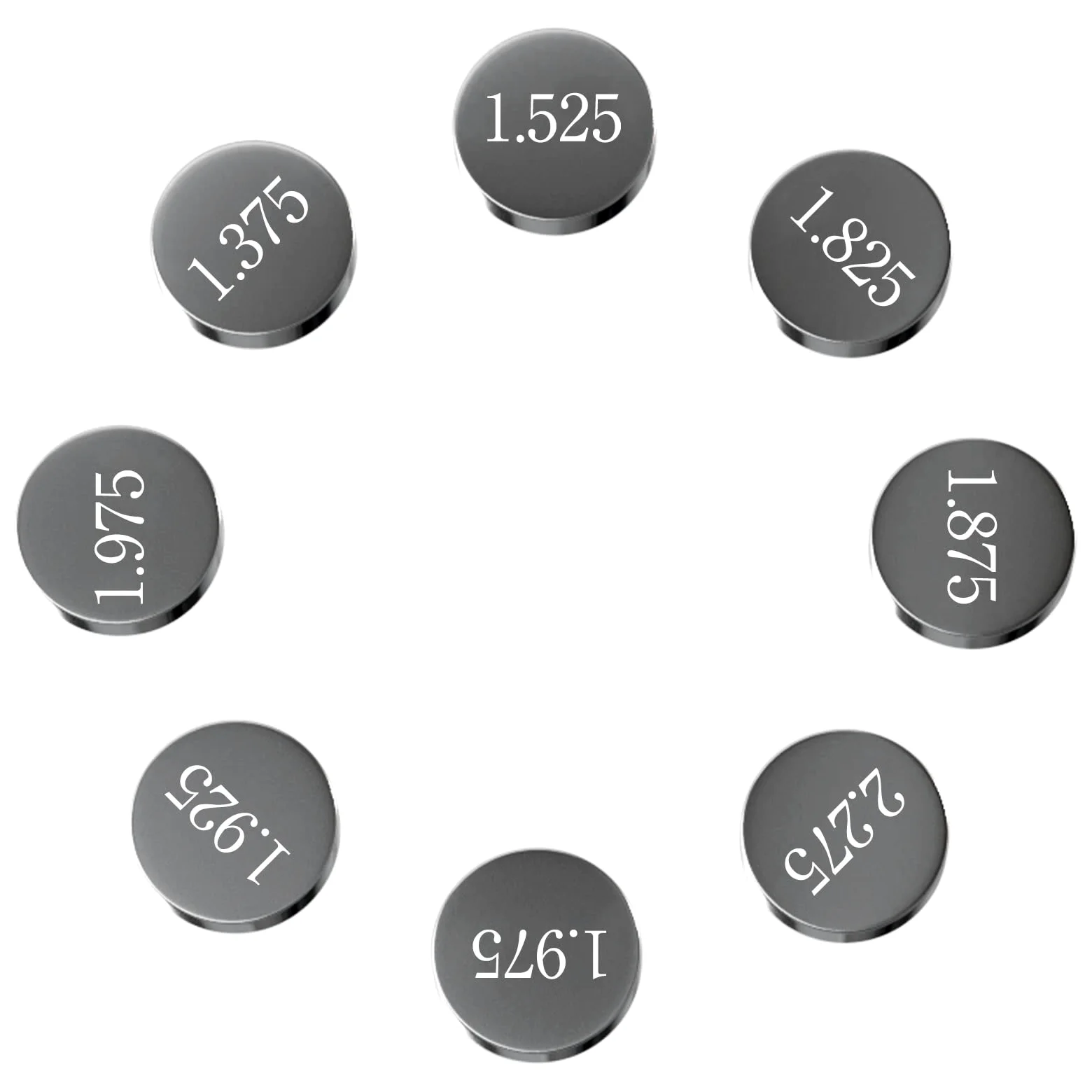 Road Passion 7.48mm Válvulas Cuña Kit 1.225mm-3.475mm Incremento 0.05mm para Suzuki RF600 1994-1996 RF900 1994-1997 RMZ250 2004-2012