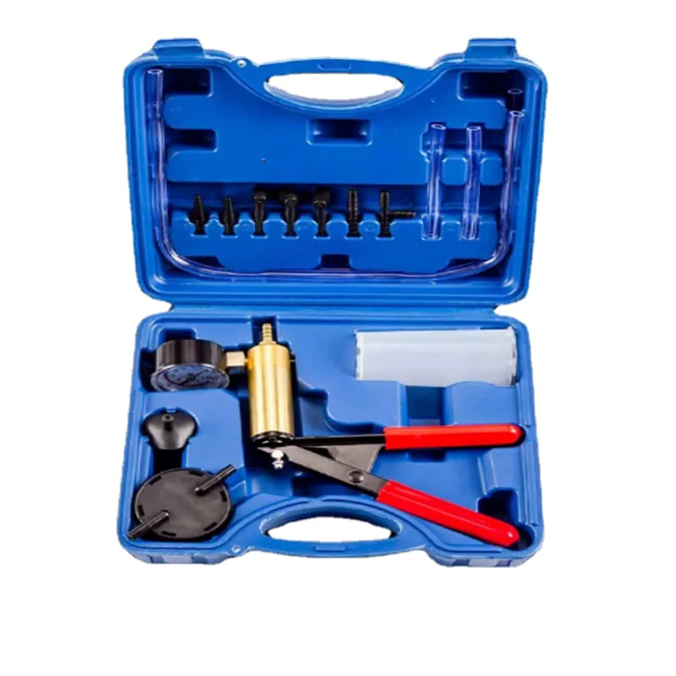Kit de Bomba de vacío Manual: purgador de Frenos de vacío, Herramientas de Prueba de Bomba de Pistola, Purga de Frenos de Coche, vacío de Bombeo con manómetro