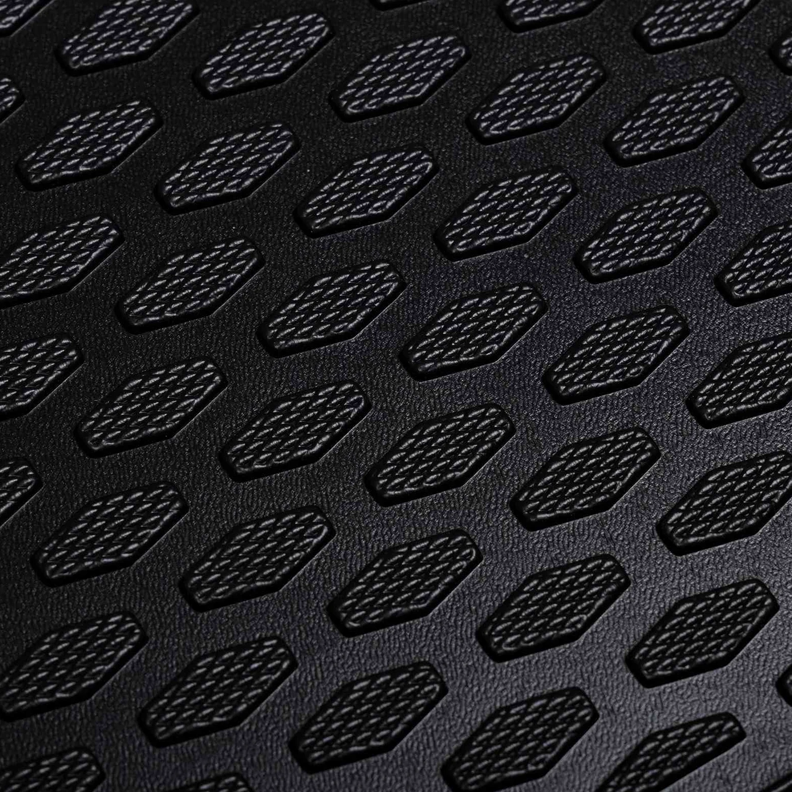 Alfombrilla de goma negra para maletero de Seat Arona 2017, accesorio de coche con superficie antideslizante y resistencia a los rayos UV para protección interior del vehículo y orden