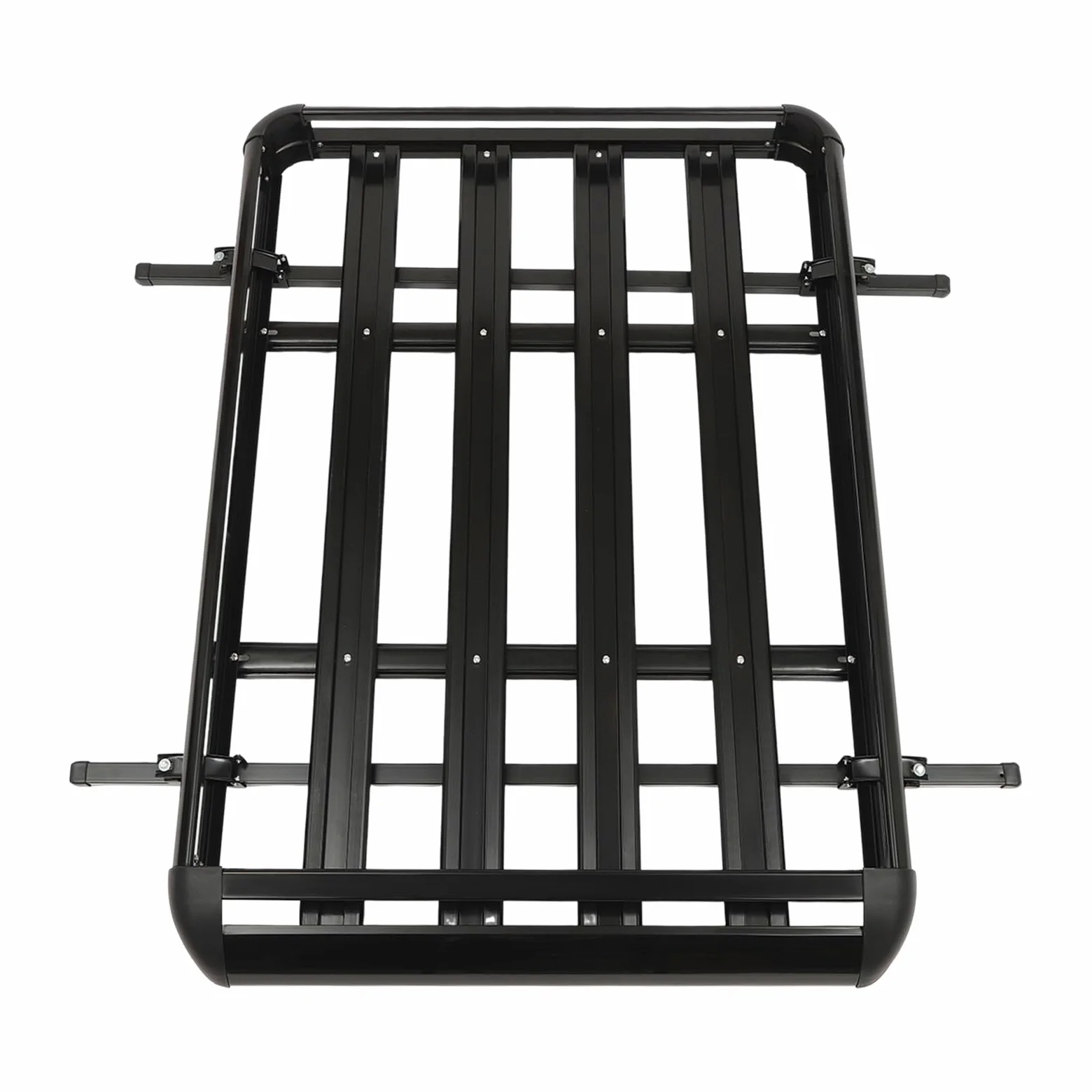 Portaequipajes universal para coche, cesta de techo de aluminio, capacidad de carga de 150 kg, color negro, ancho ajustable para modelos SUV. Barras de techo de 140 cm. Portaequipajes para
